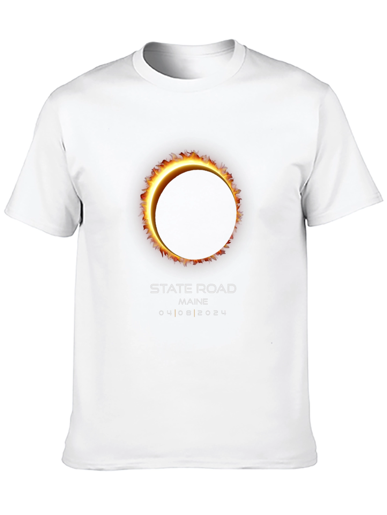 Total Solar Eclipse State Road Maine 04.08.2024 T-Shirt