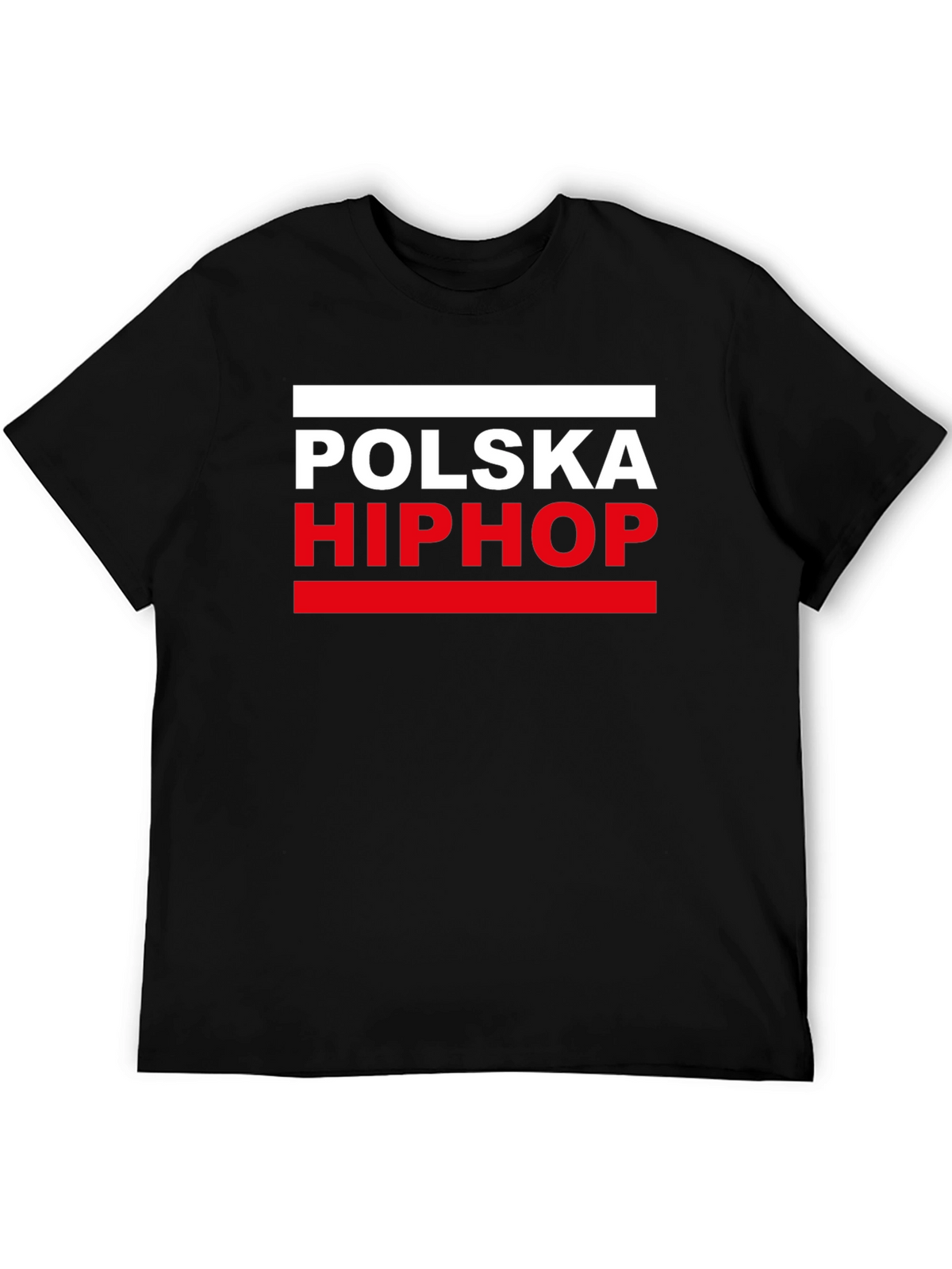 Polska Hip Hop Graphic Tee - Black