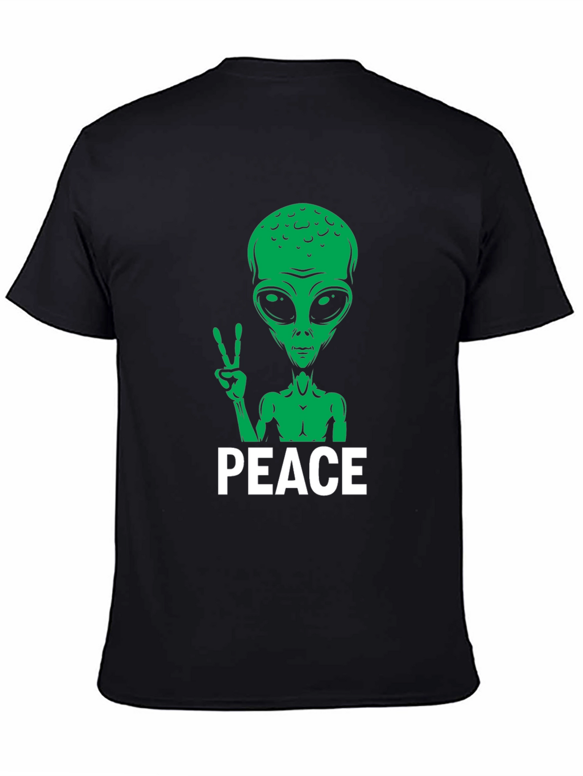 Peace Alien Graphic Tee - Black