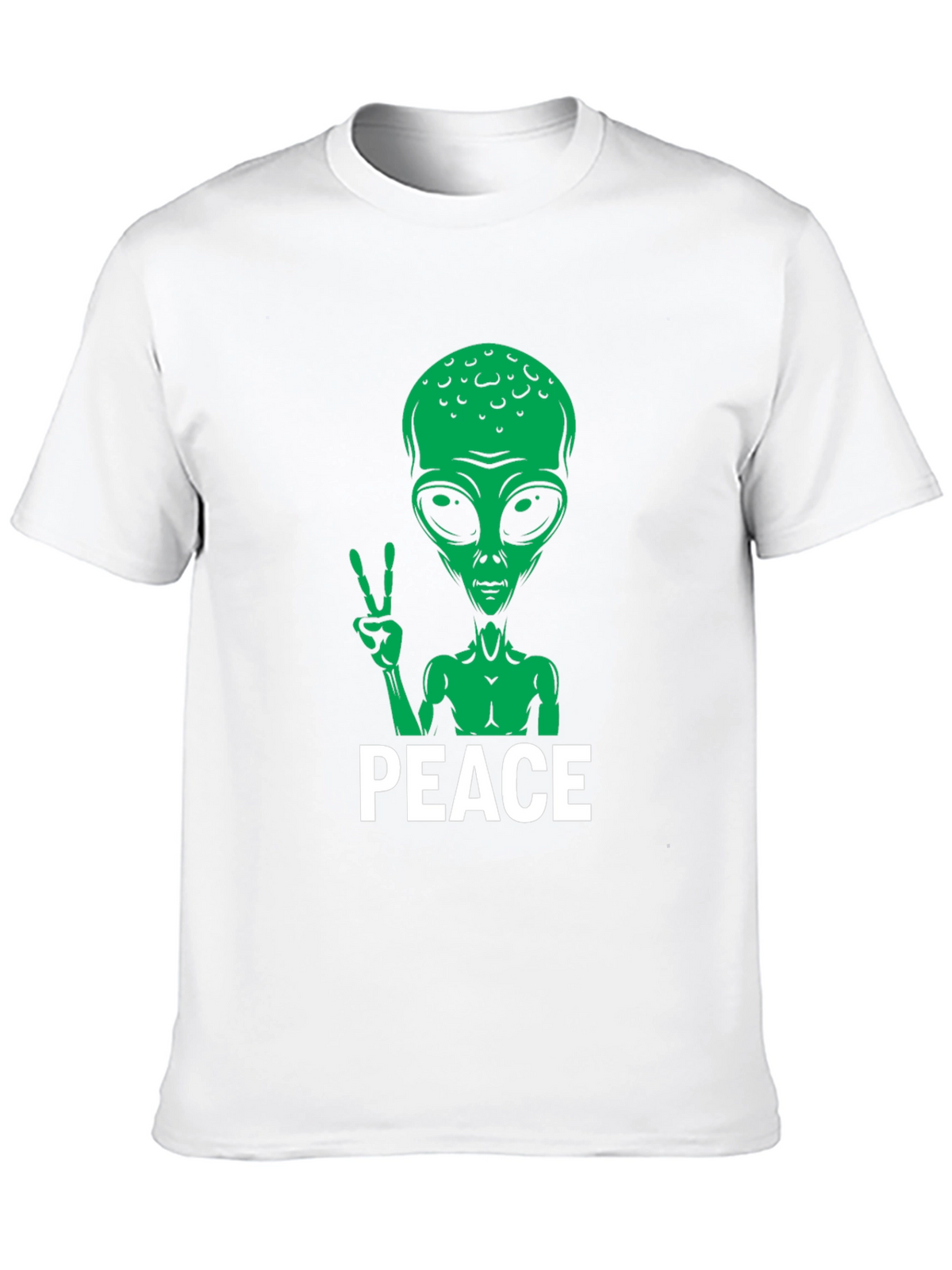 Peace Alien Graphic Tee - Black