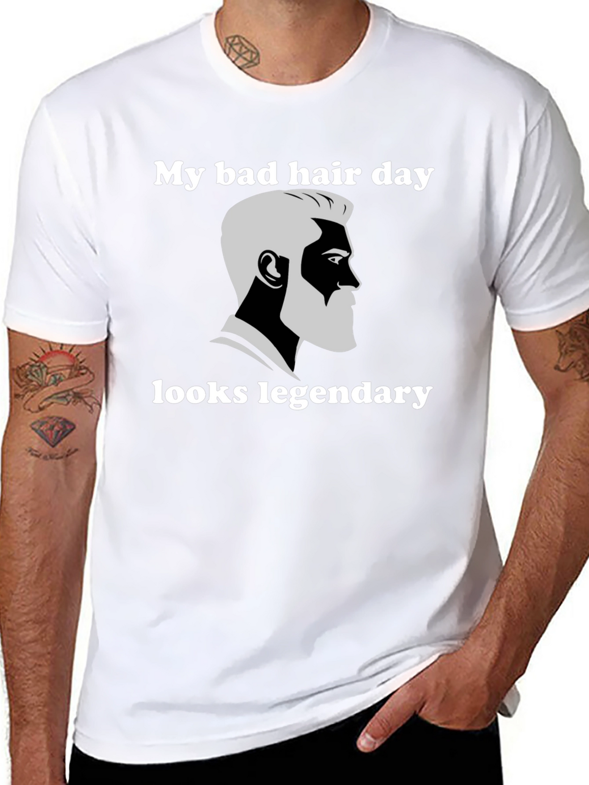 My Bad Hair Day Looks Legendary Graphic Tee