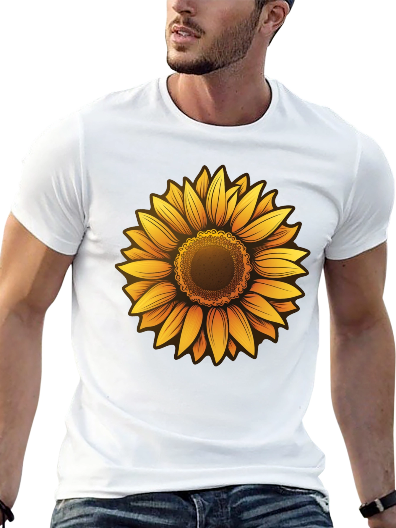 Sunflower Graphic Tee - Mens Black T-Shirt