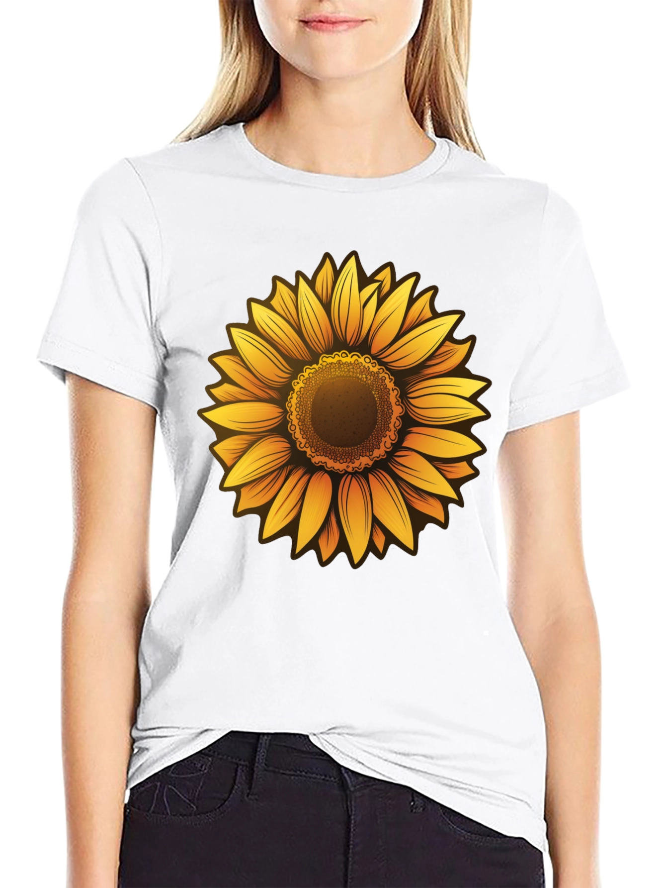 Sunflower Graphic Tee - Mens Black T-Shirt