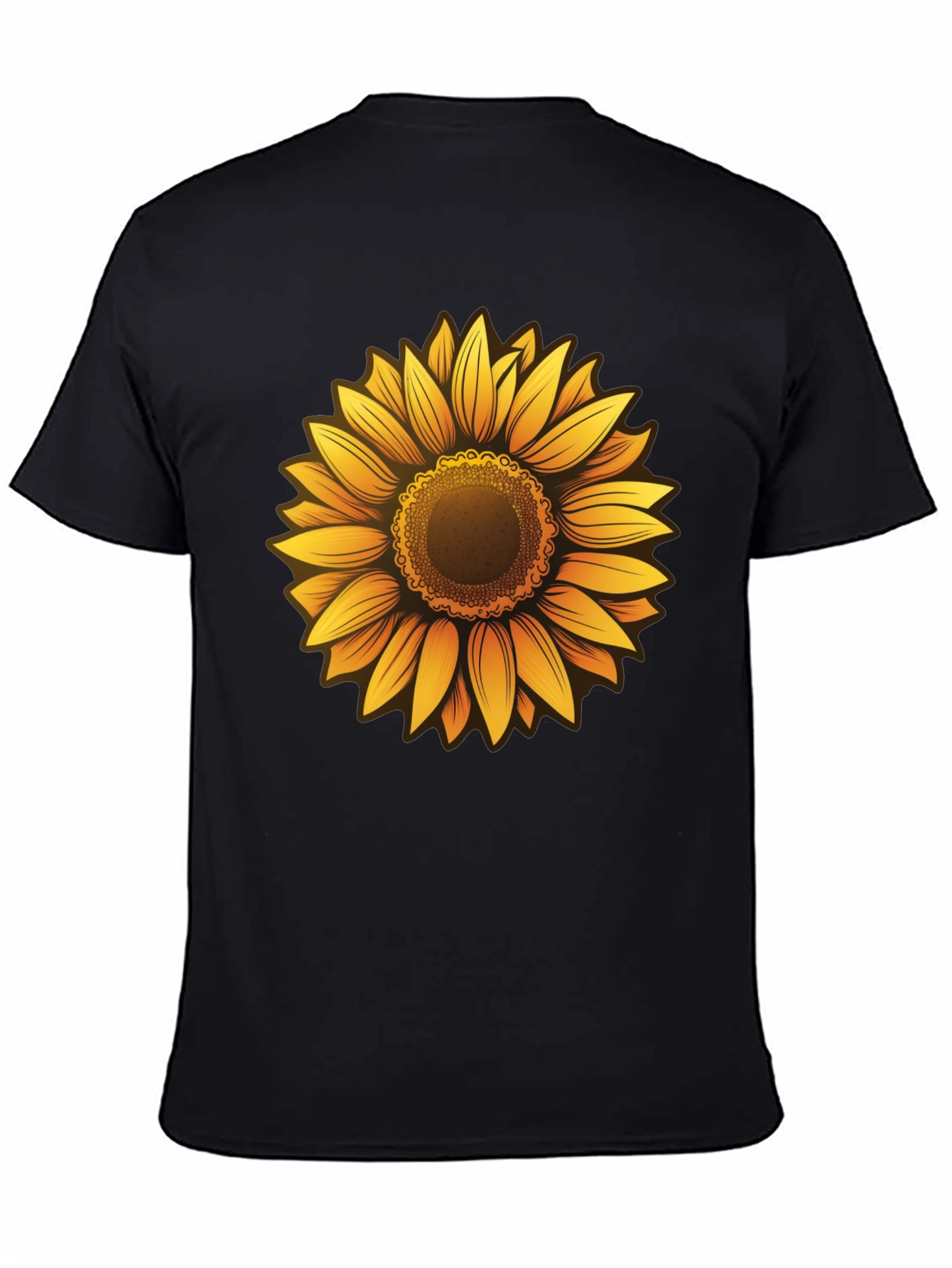 Sunflower Graphic Tee - Mens Black T-Shirt