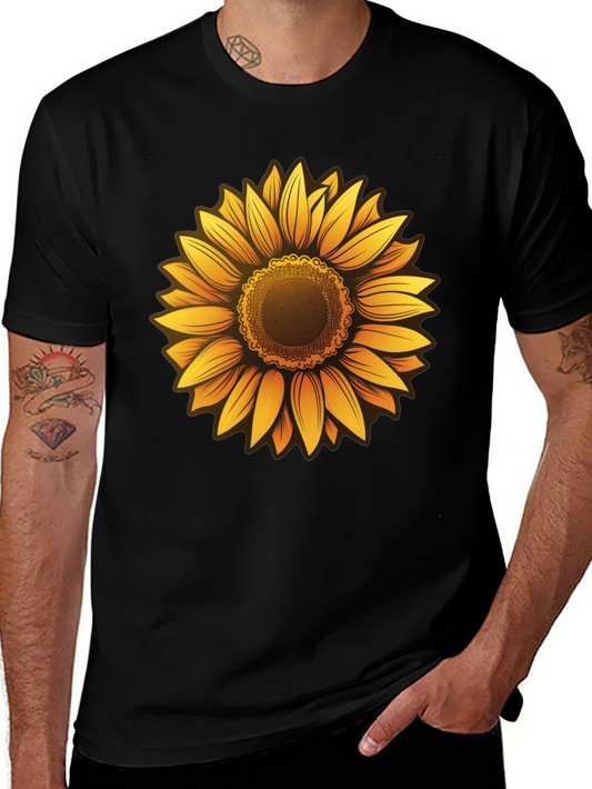 Sunflower Graphic Tee - Mens Black T-Shirt