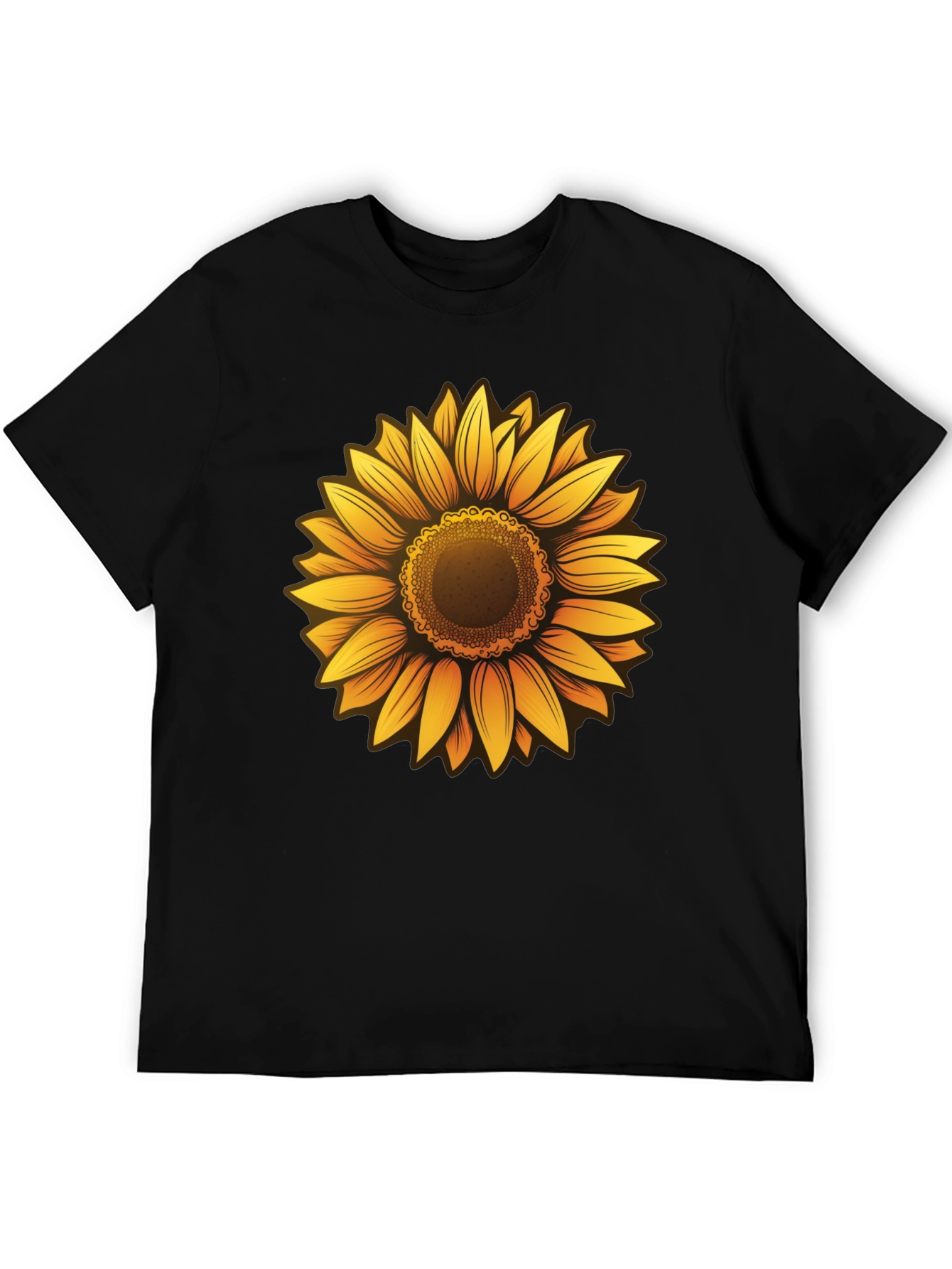 Sunflower Graphic Tee - Mens Black T-Shirt
