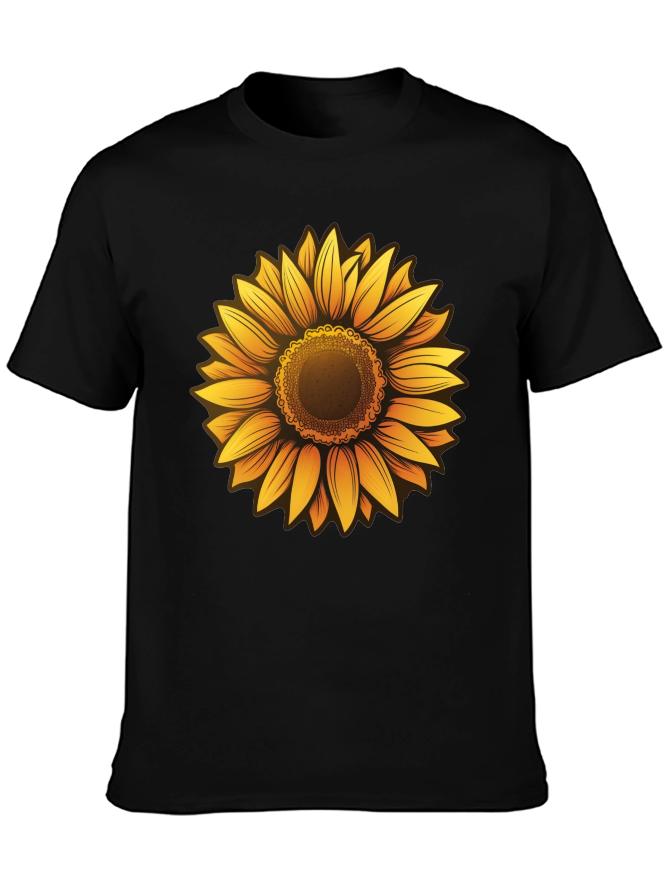Sunflower Graphic Tee - Mens Black T-Shirt