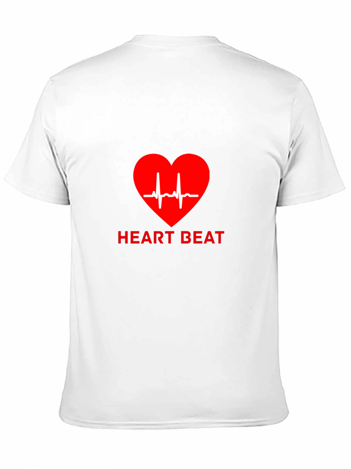 Heartbeat Graphic Tee - Black Casual T-Shirt
