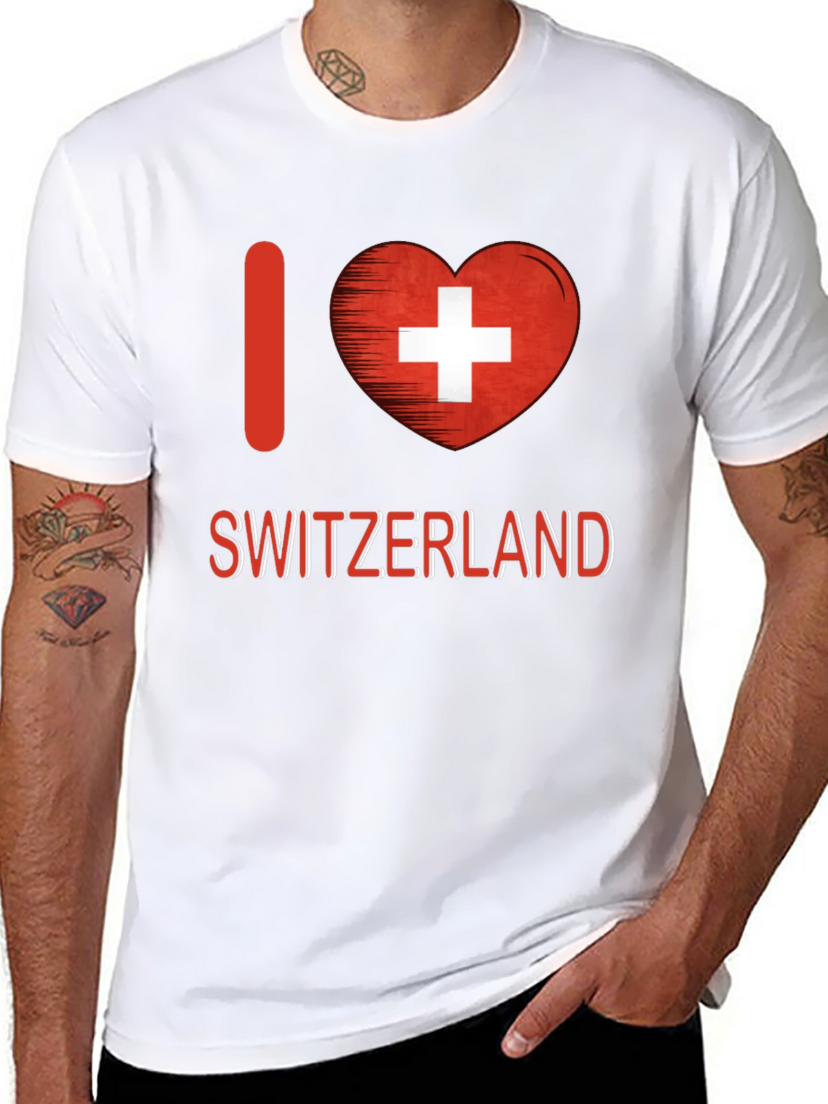 I Love Switzerland T-Shirt - Swiss Pride Tee