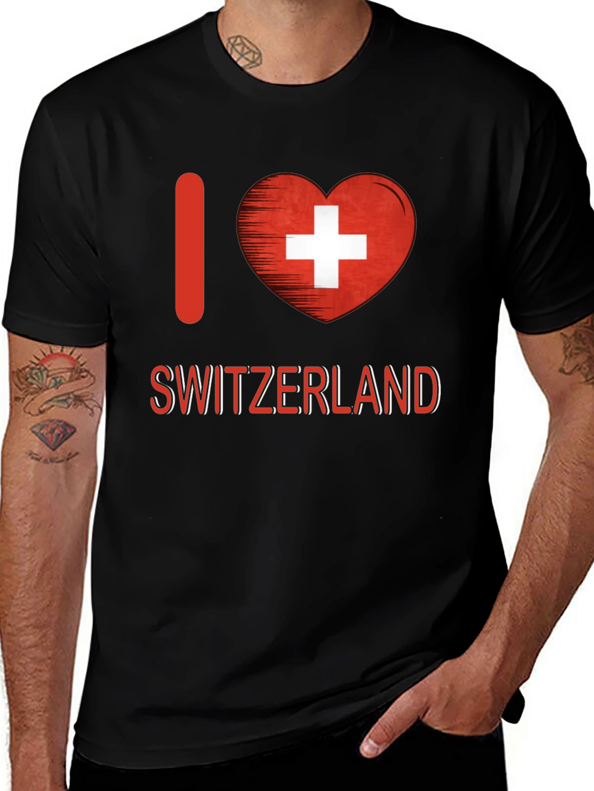I Love Switzerland T-Shirt - Swiss Pride Tee