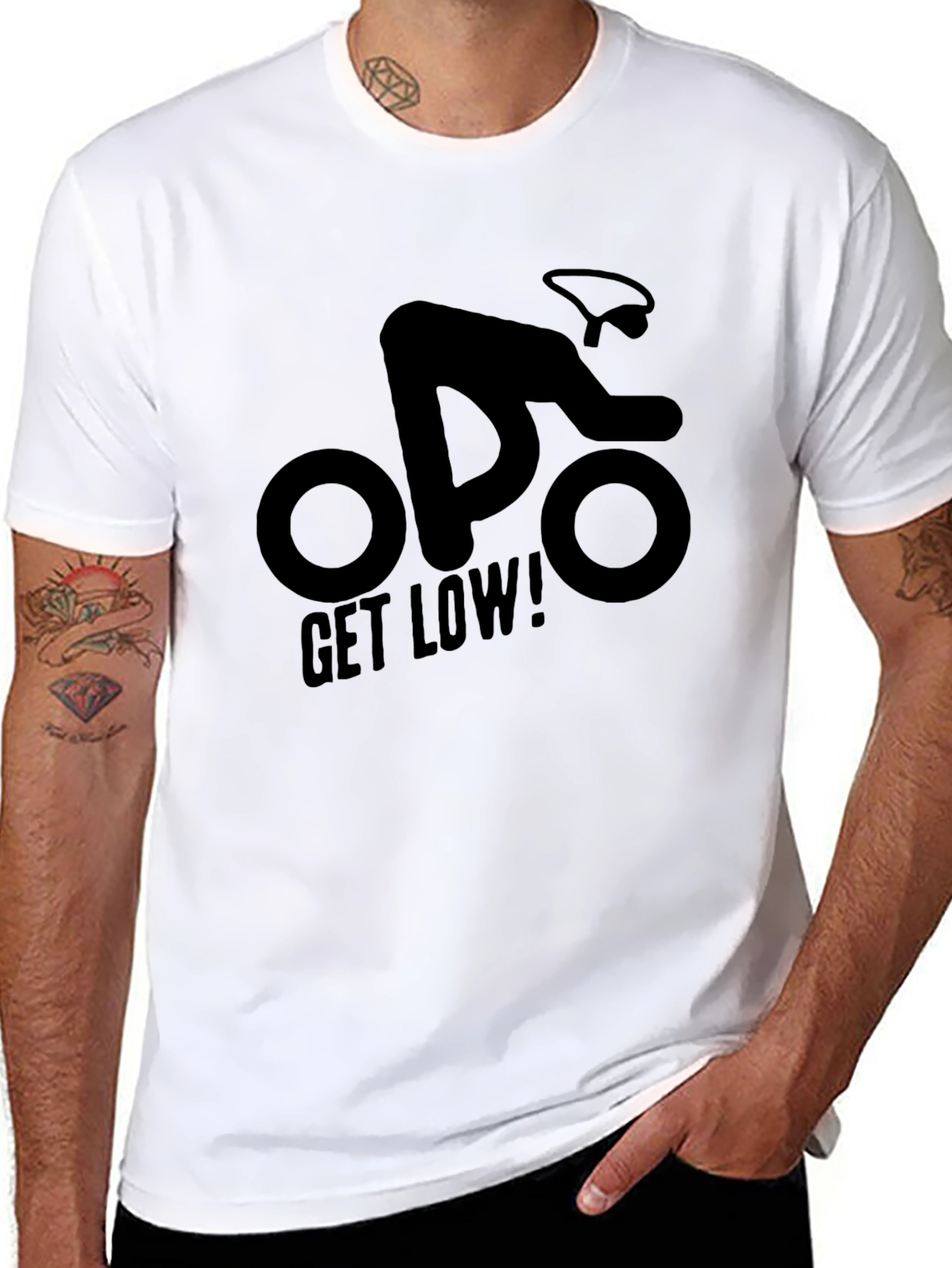 Black Get Low Cycling T-Shirt