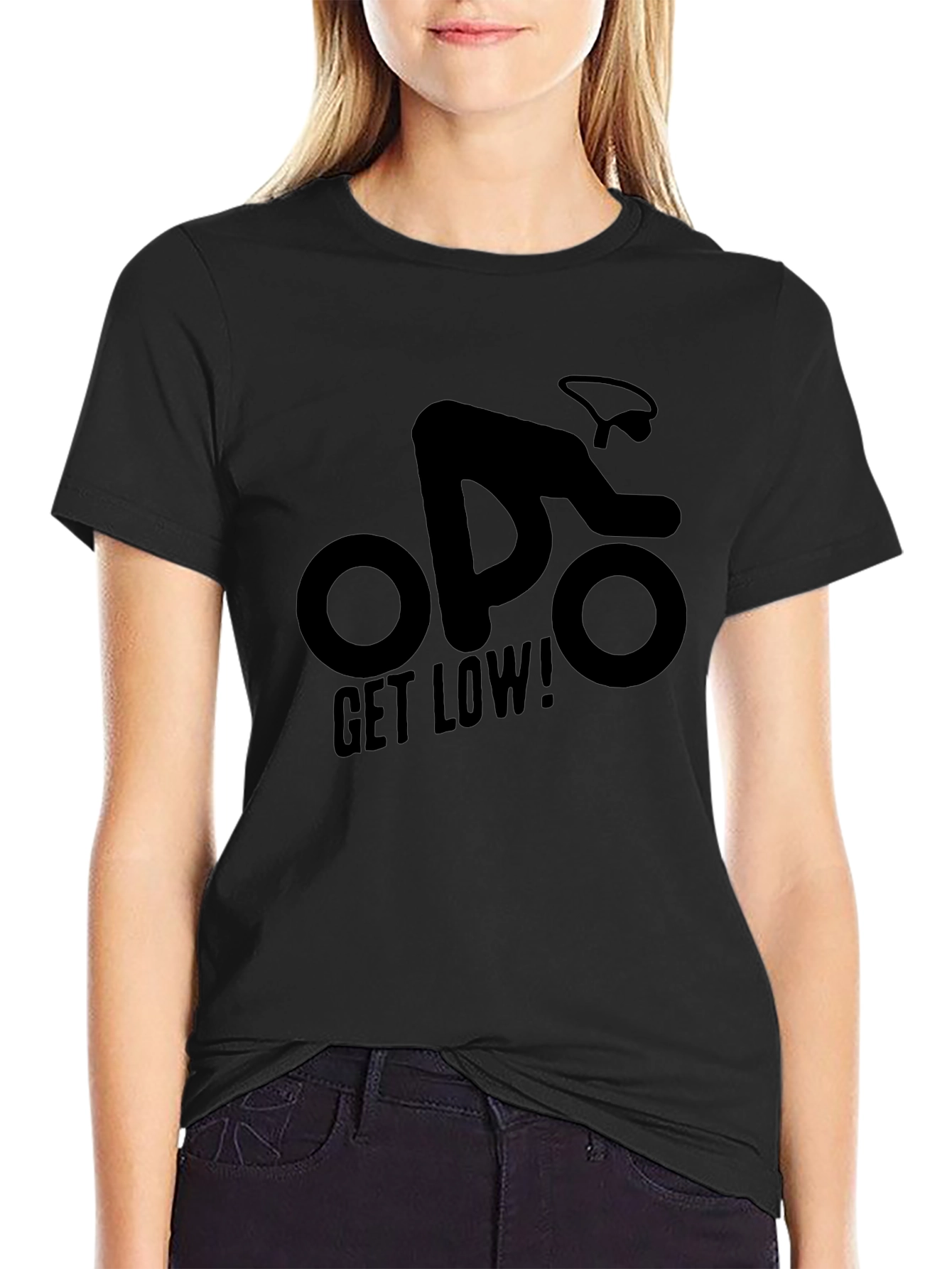 Black Get Low Cycling T-Shirt