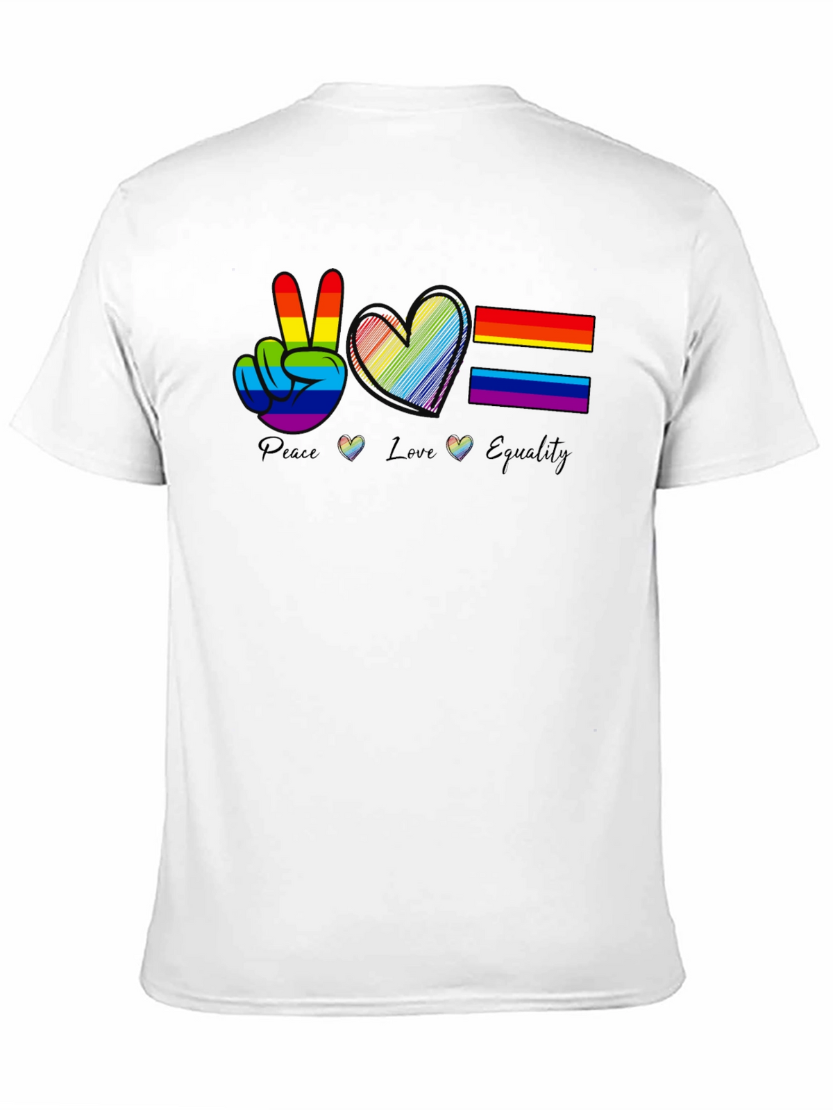 Peace Love Equality Pride Graphic T-Shirt