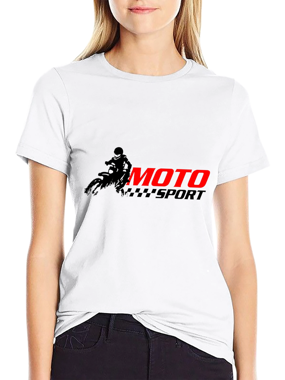Moto Sport Graphic Tee - Black T-Shirt
