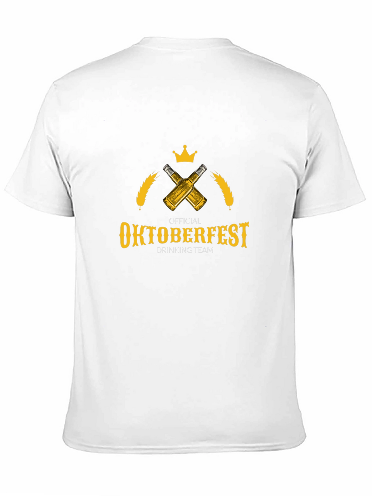 Oktoberfest Drinking Team T-Shirt - Beer & Crown Design