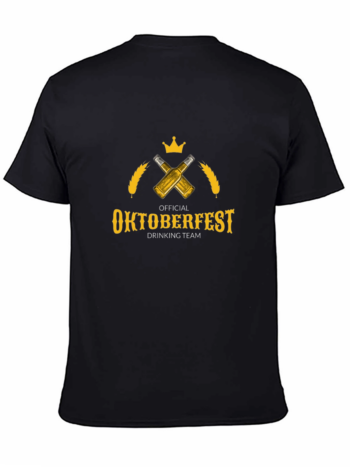 Oktoberfest Drinking Team T-Shirt - Beer & Crown Design