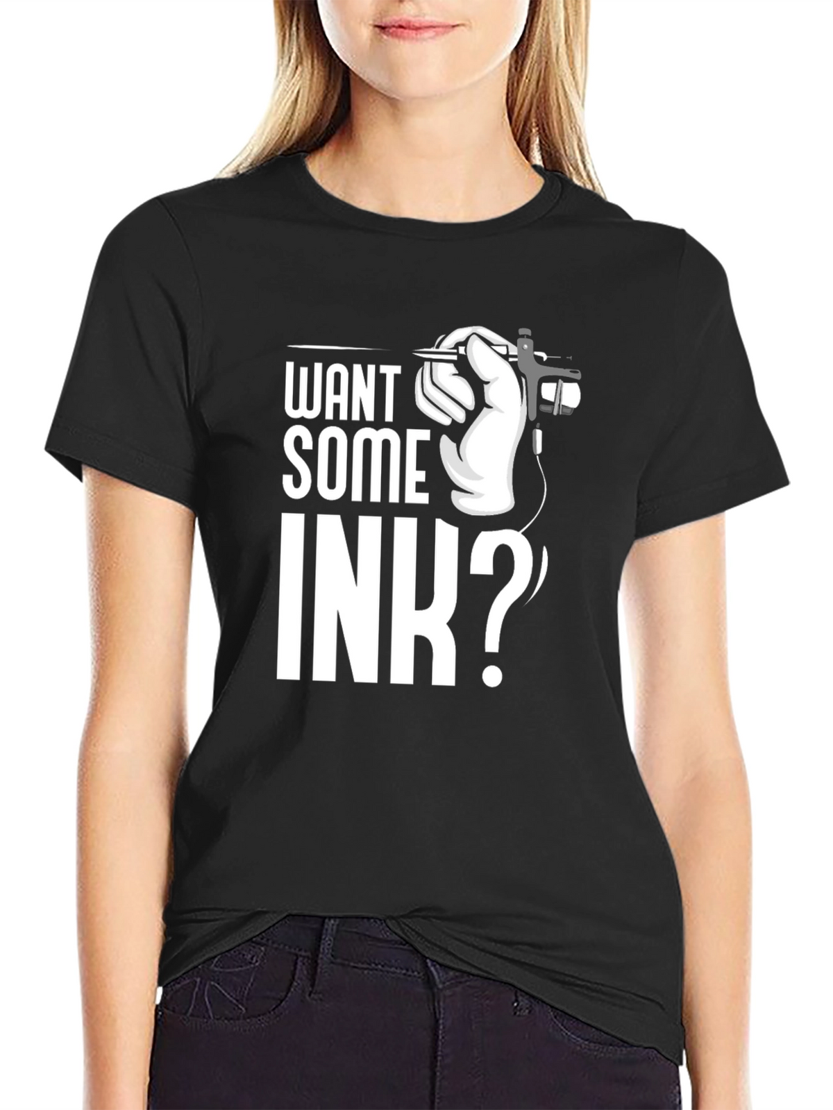 Want Some Ink? Graphic Tee - Tattoo Artist Style