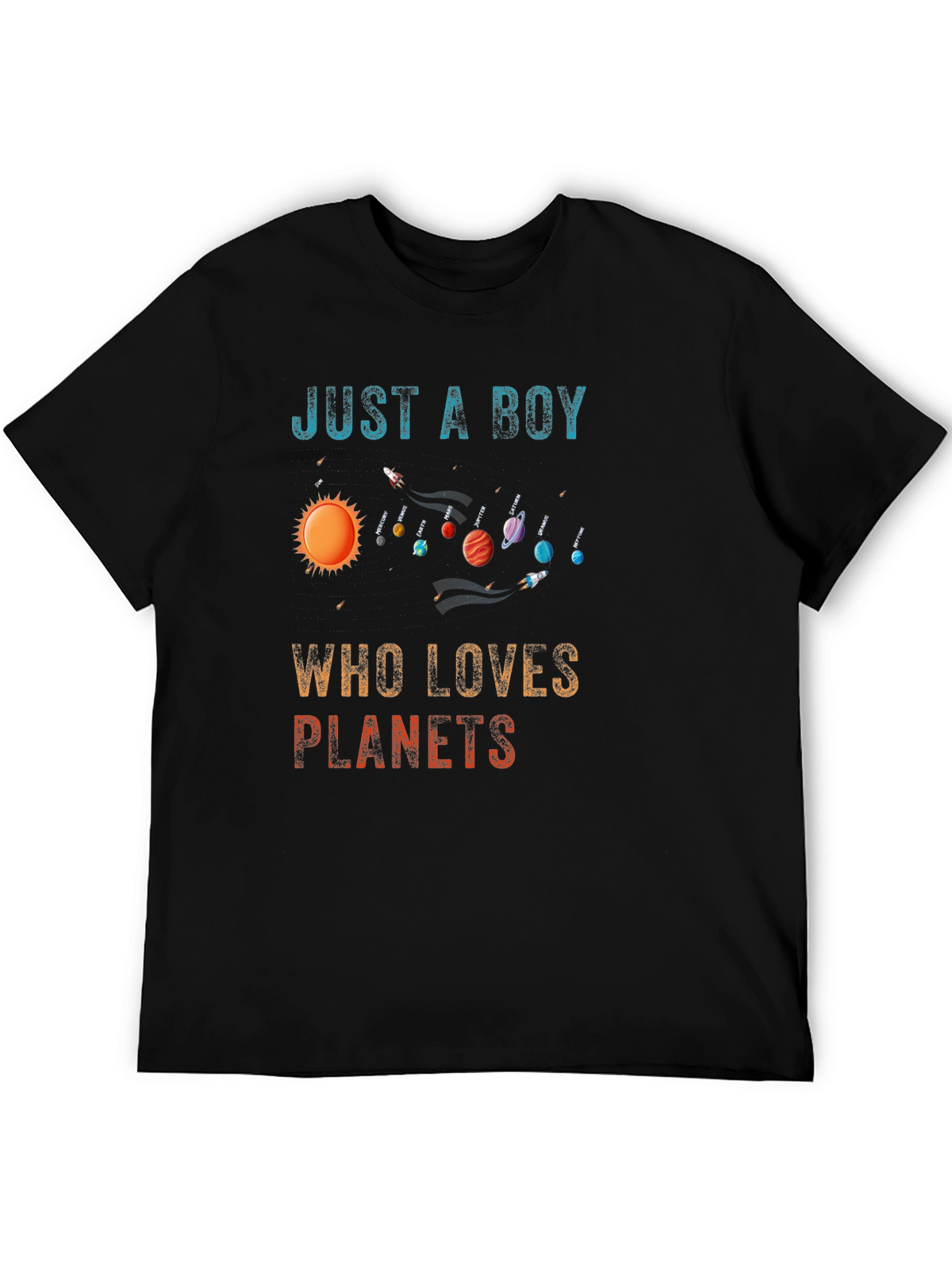 Just A Boy Who Loves Planets T-Shirt