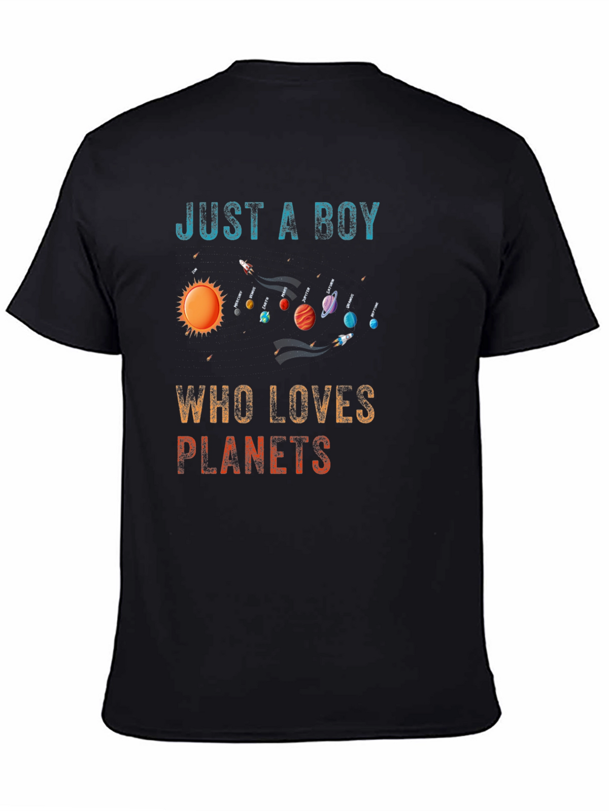Just A Boy Who Loves Planets T-Shirt