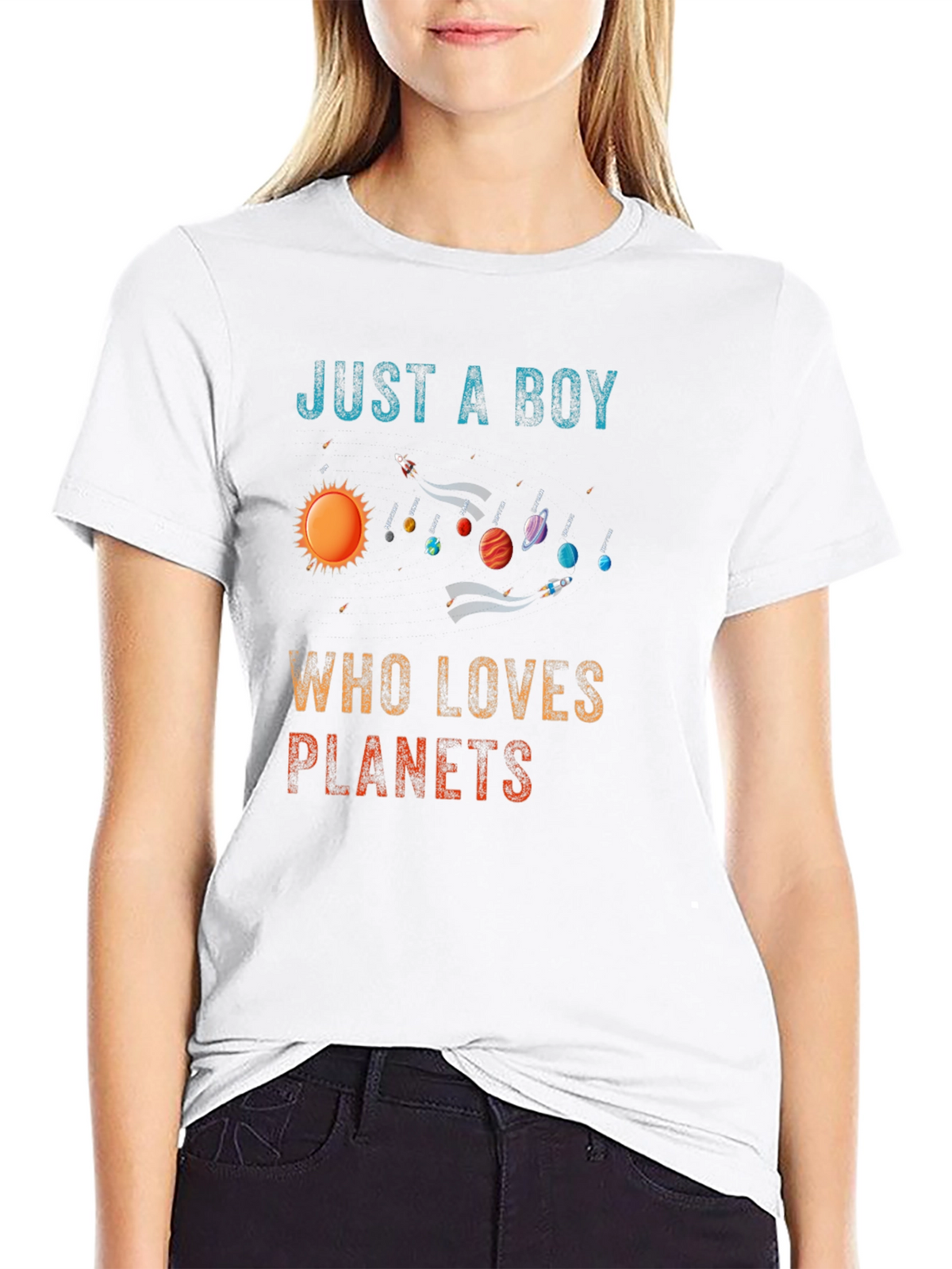 Just A Boy Who Loves Planets T-Shirt