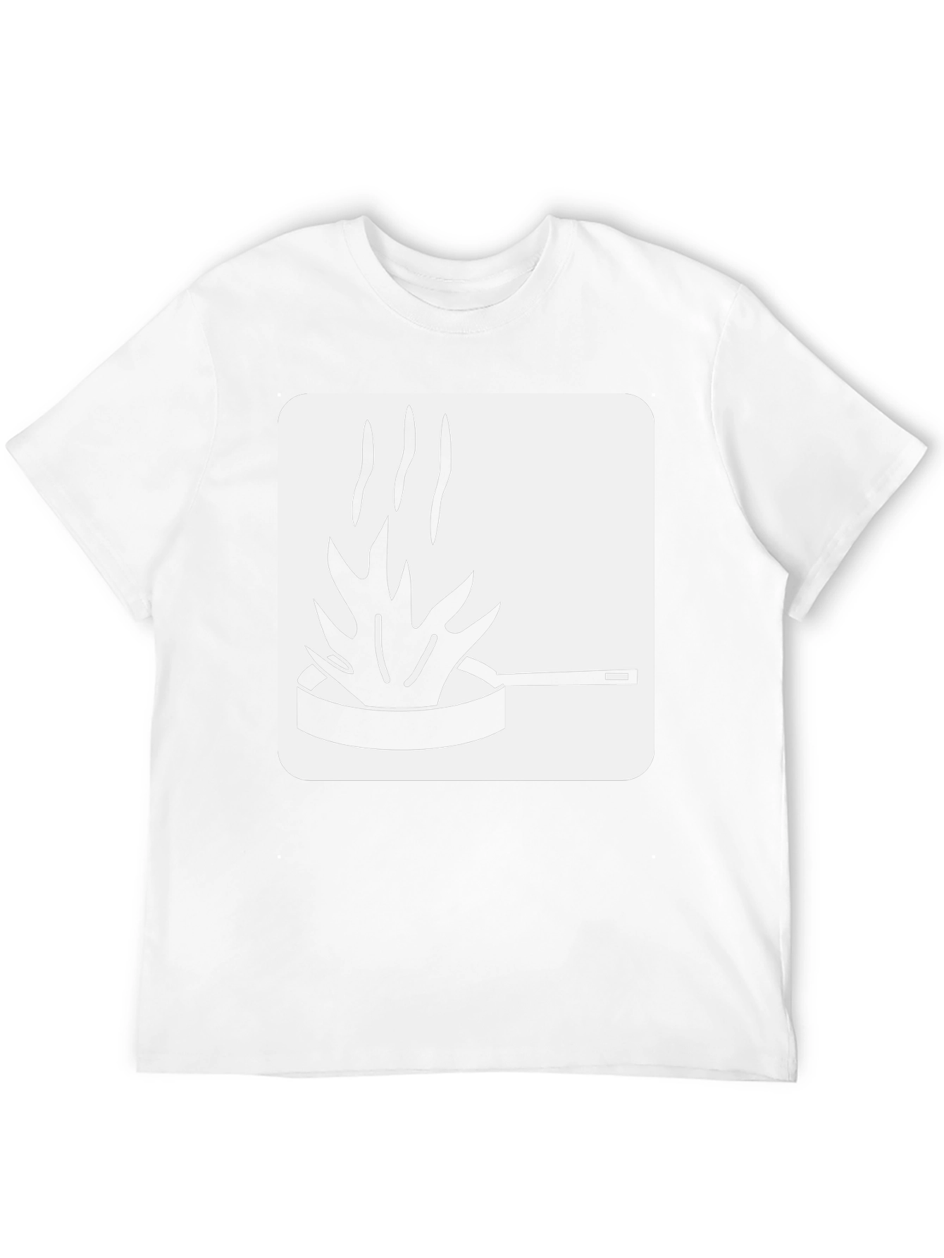 Funny Kitchen Fire T-Shirt - Black Cotton Tee