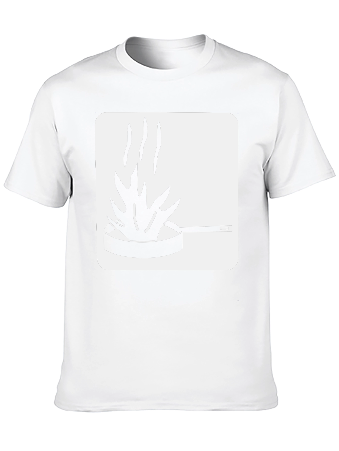 Funny Kitchen Fire T-Shirt - Black Cotton Tee