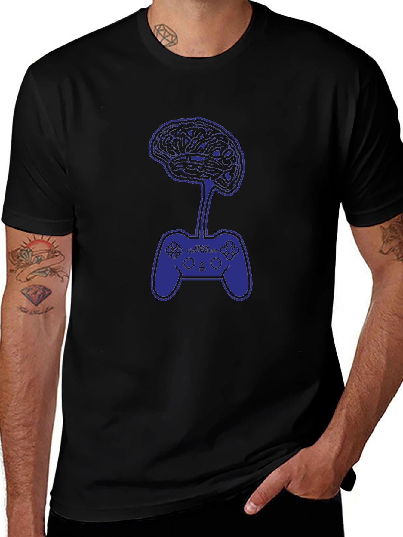 Brain Controller Graphic Tee - Black