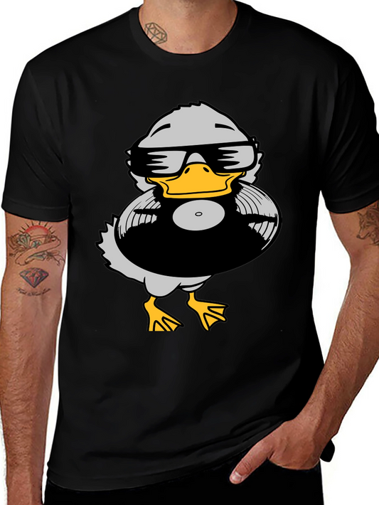 Duck DJ Graphic Tee - Black