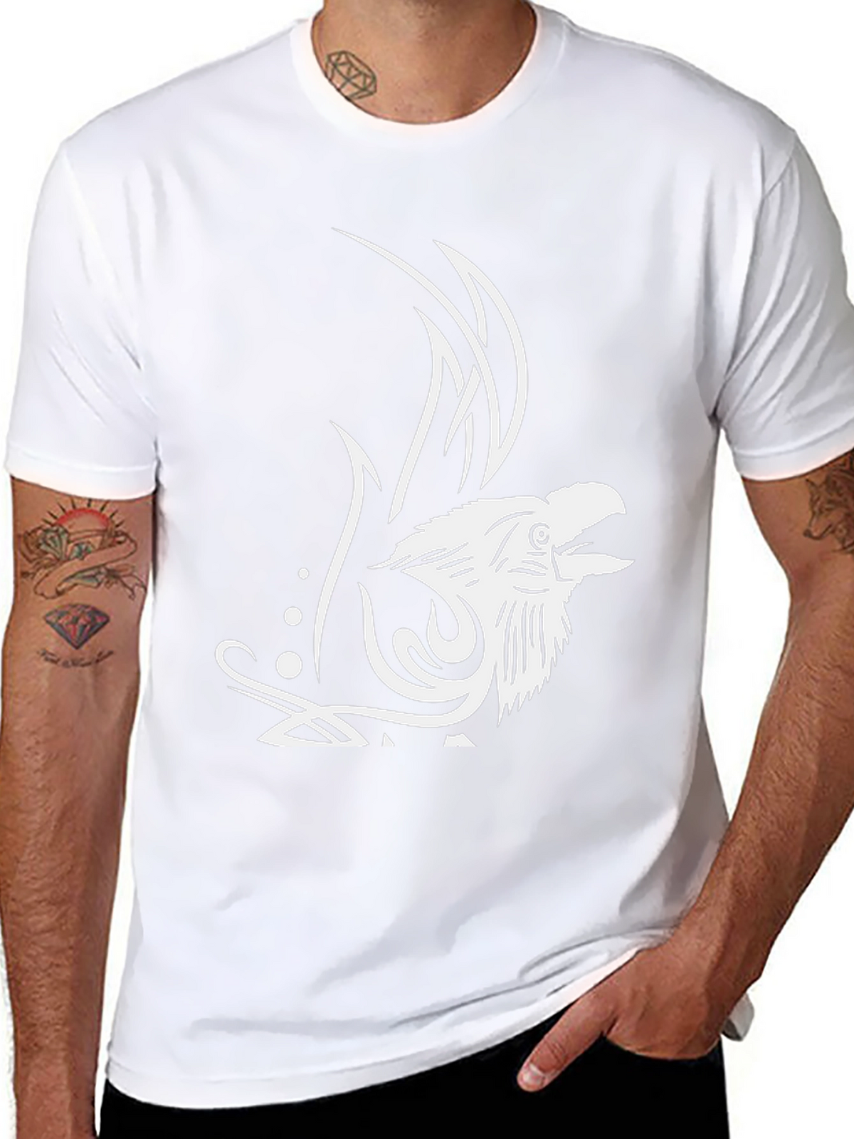 Raven Graphic Tee - Mens Black T-Shirt