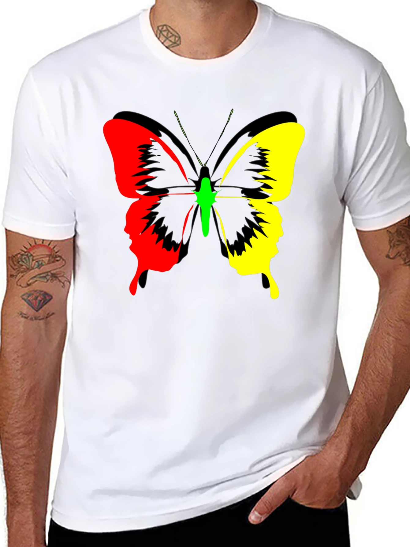 Butterfly Graphic Print Tee - Bold Fashion