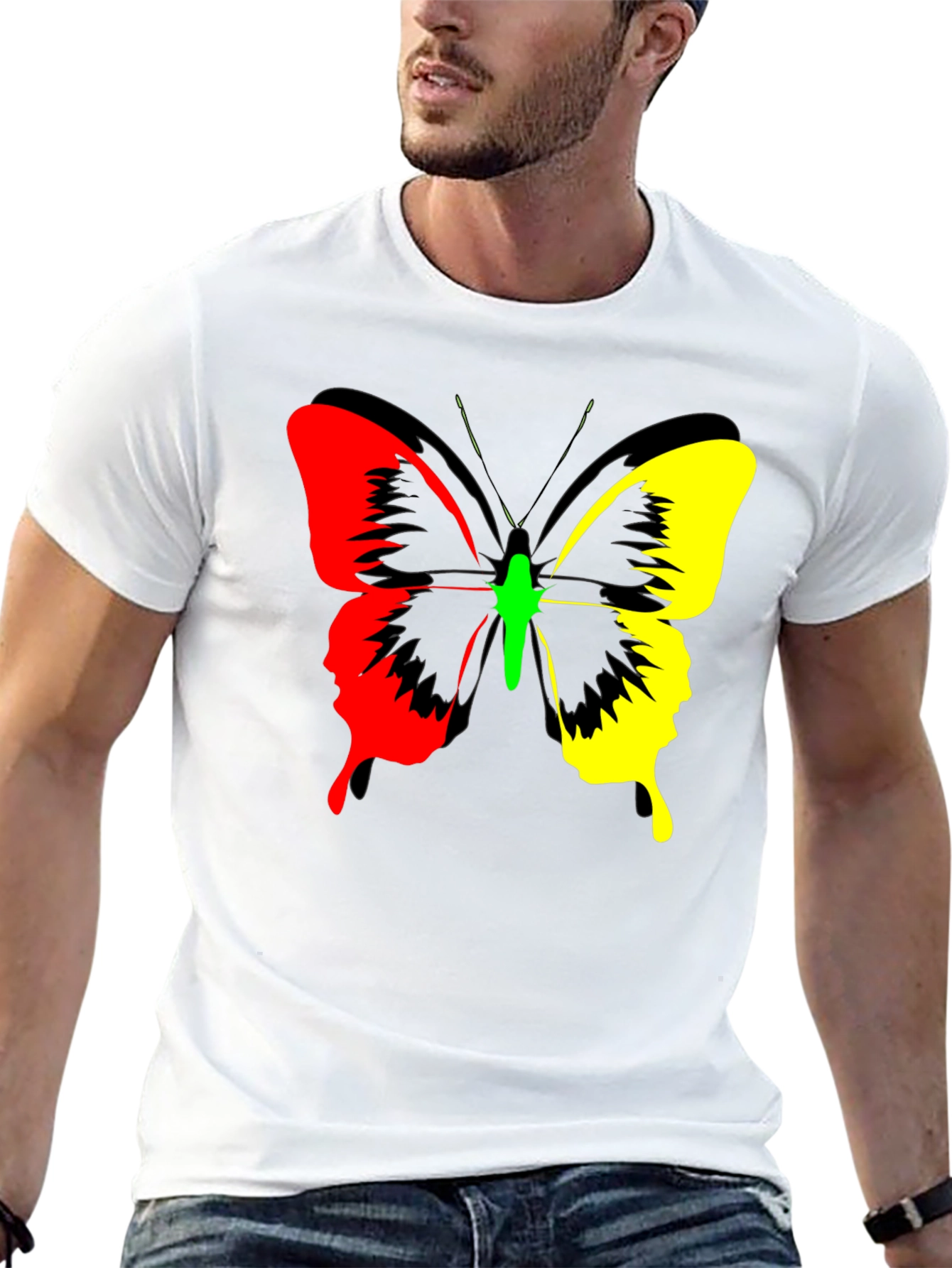 Butterfly Graphic Print Tee - Bold Fashion
