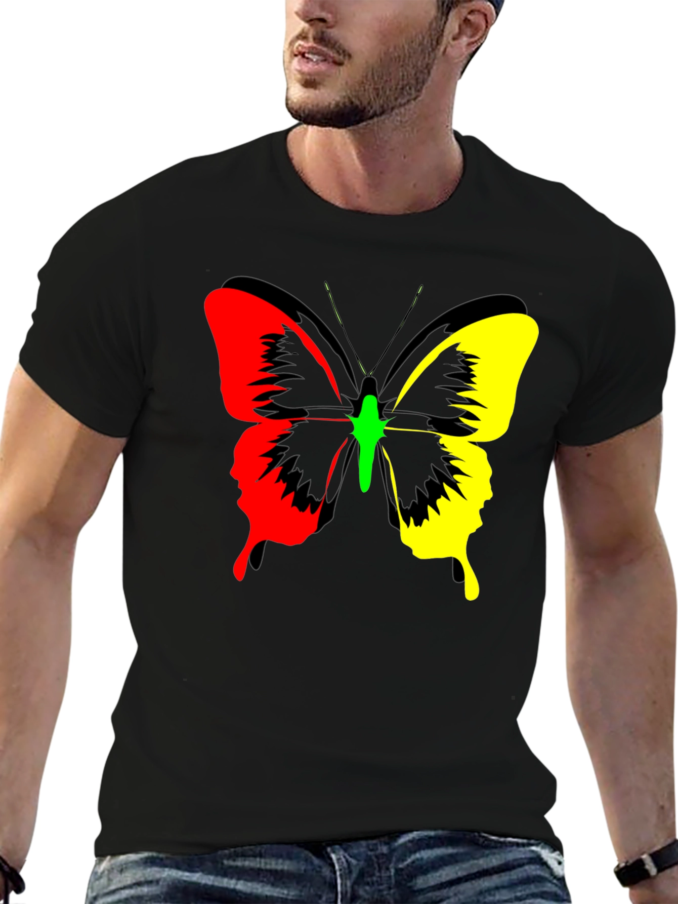 Butterfly Graphic Print Tee - Bold Fashion