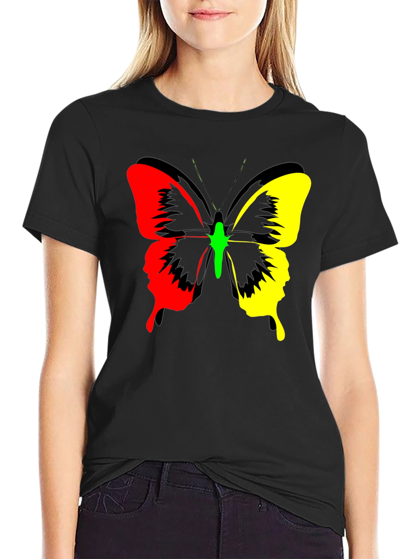 Butterfly Graphic Print Tee - Bold Fashion