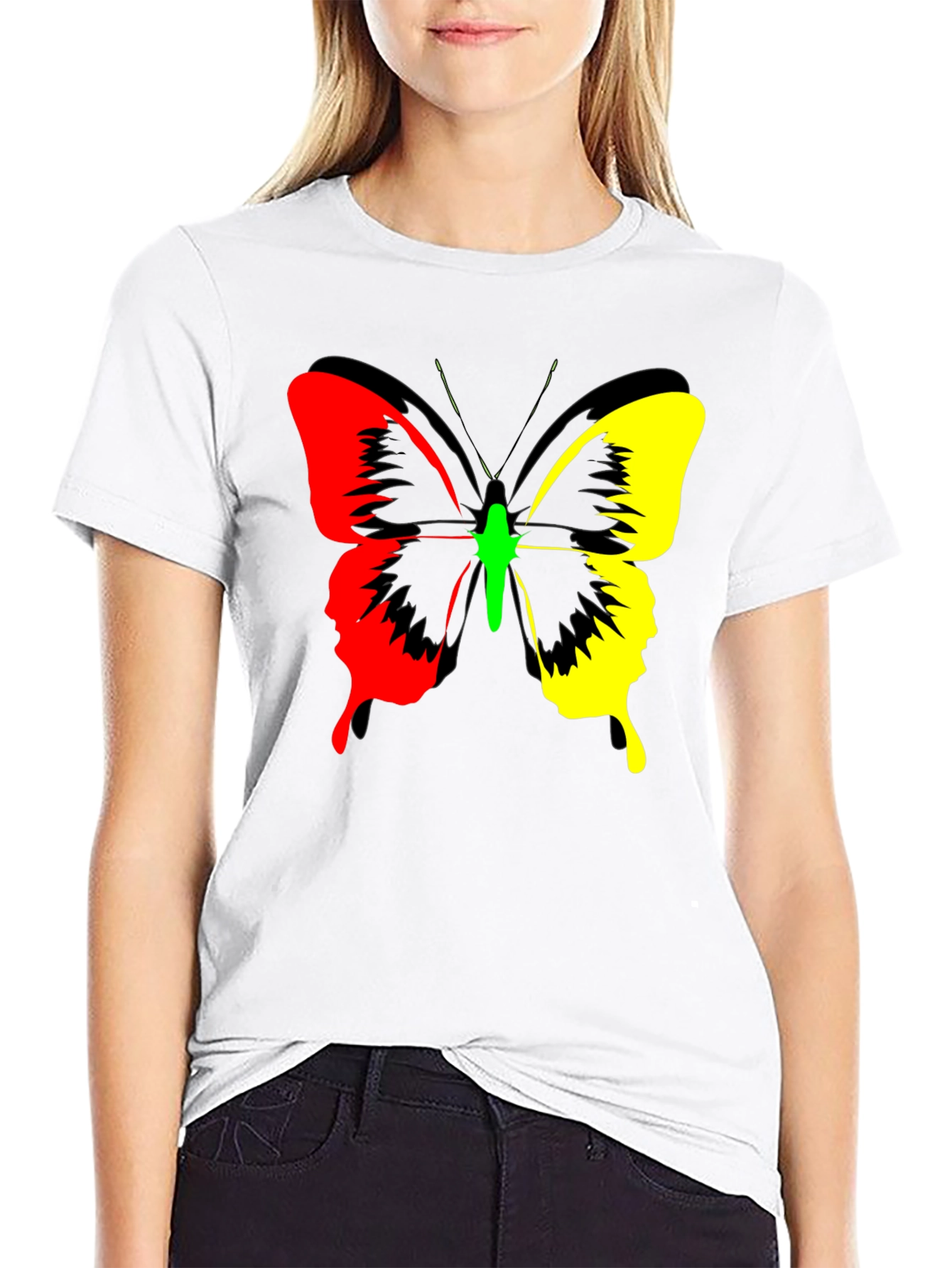 Butterfly Graphic Print Tee - Bold Fashion