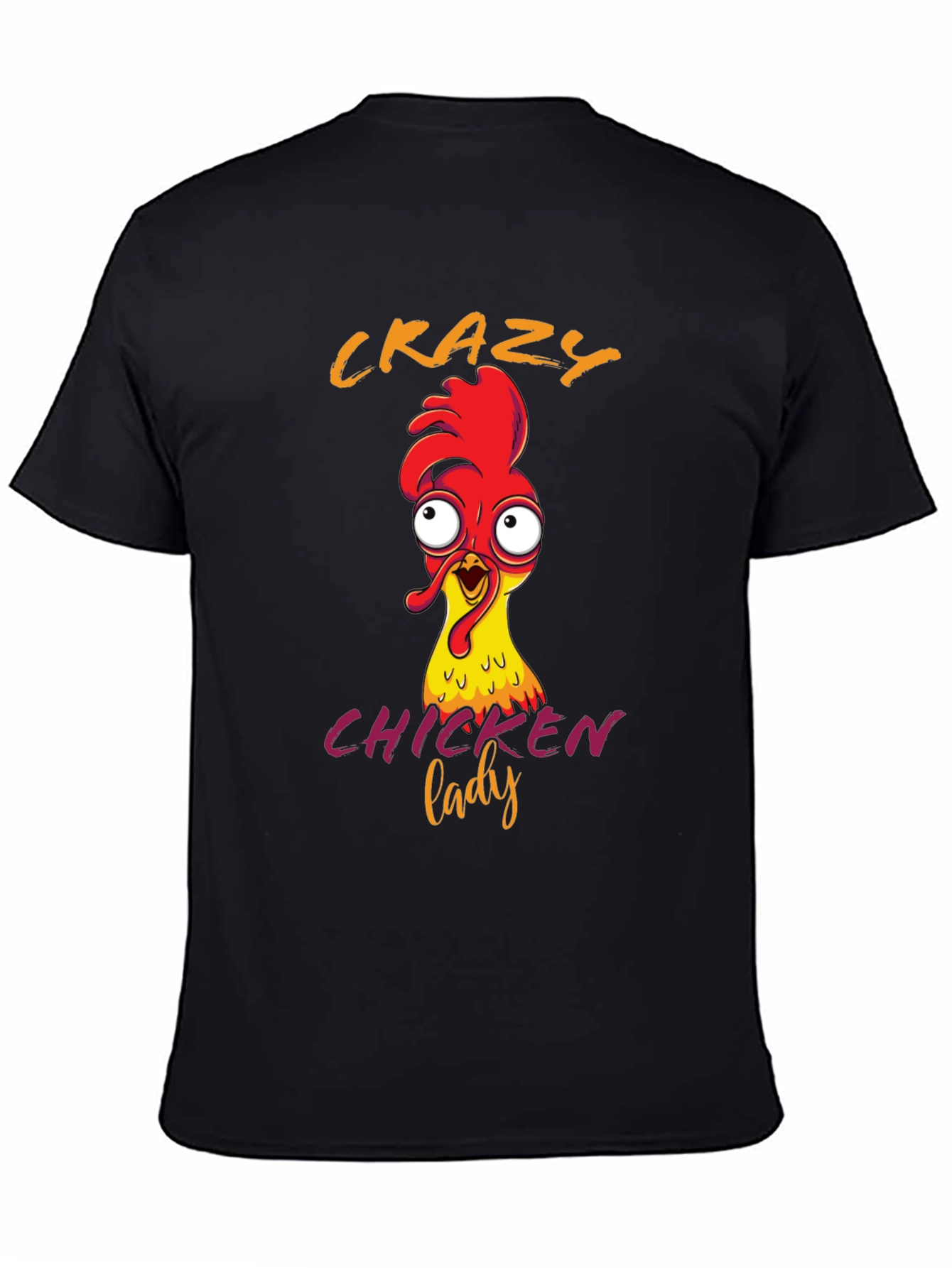 Crazy Chicken Lady Graphic T-Shirt