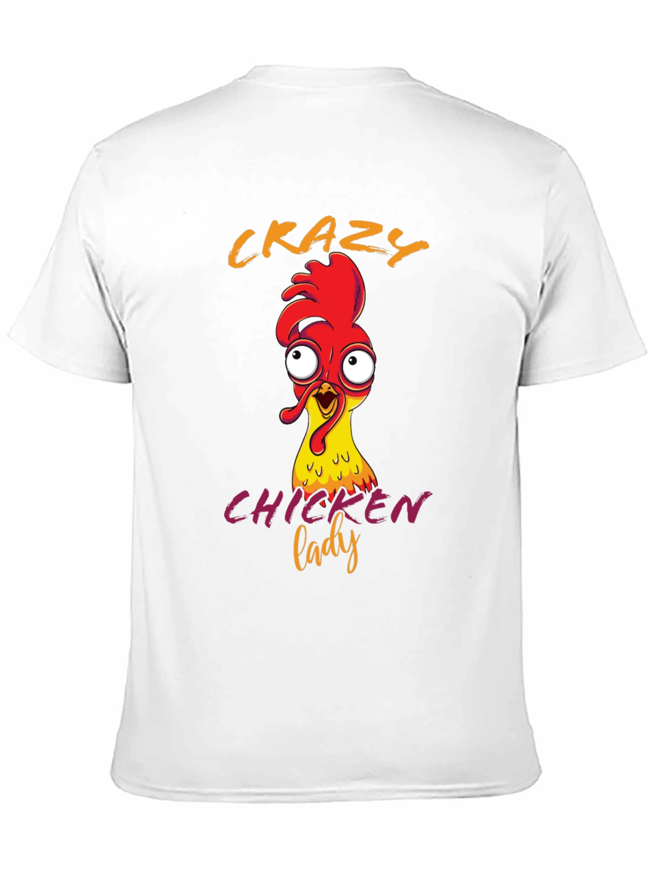 Crazy Chicken Lady Graphic T-Shirt