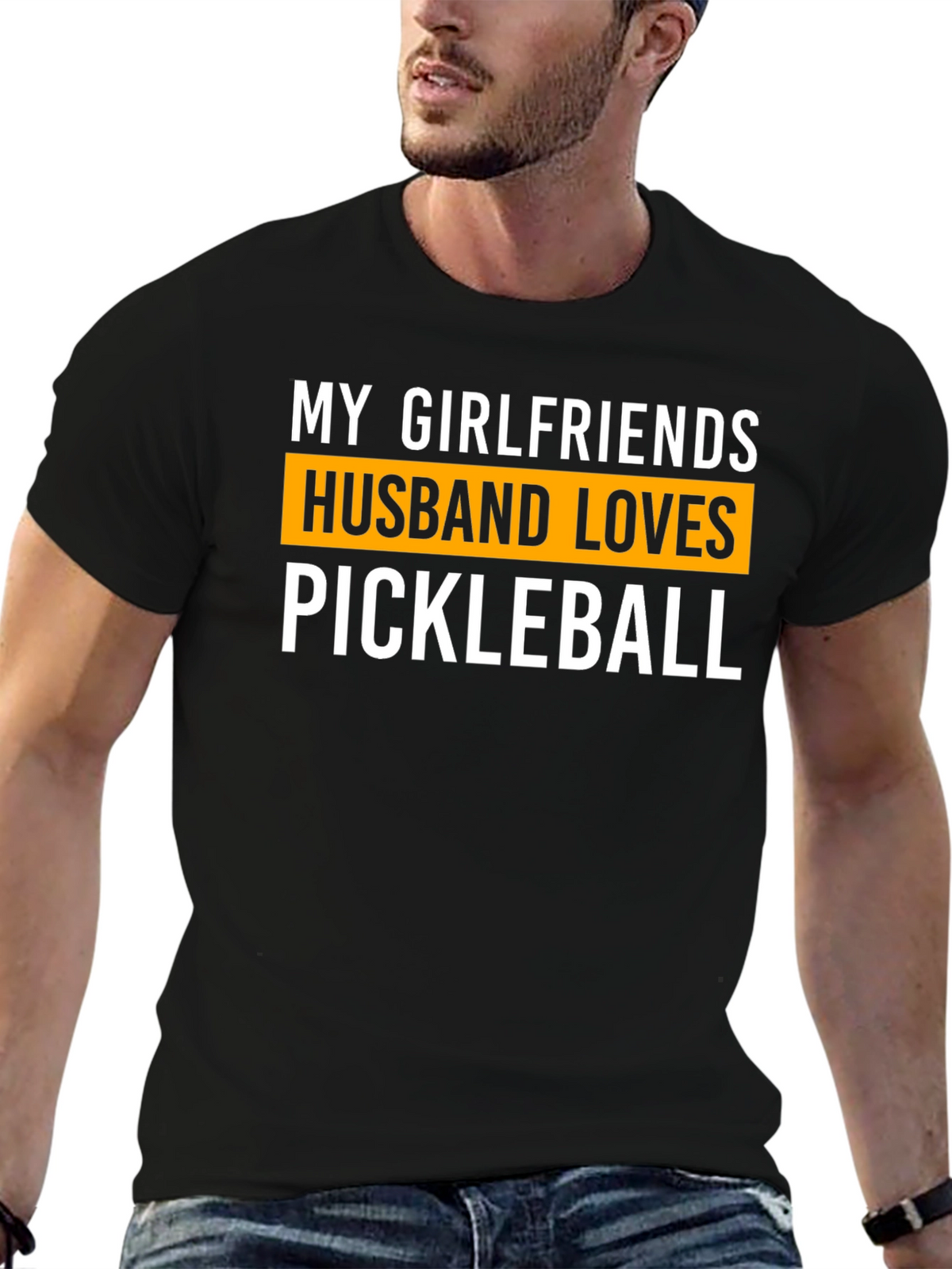 My Girlfriends Husband Loves Pickleball T-Shirt