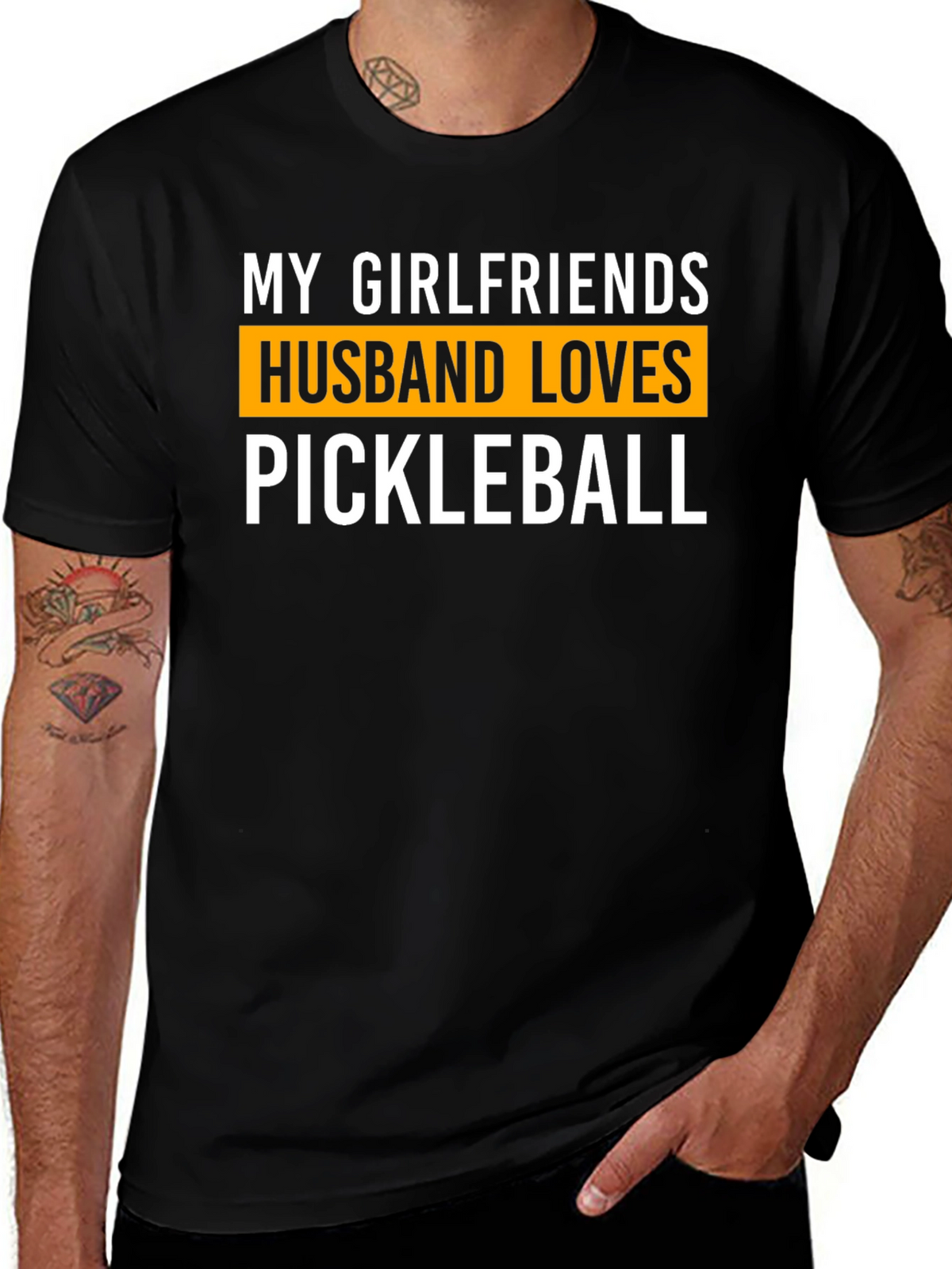 My Girlfriends Husband Loves Pickleball T-Shirt