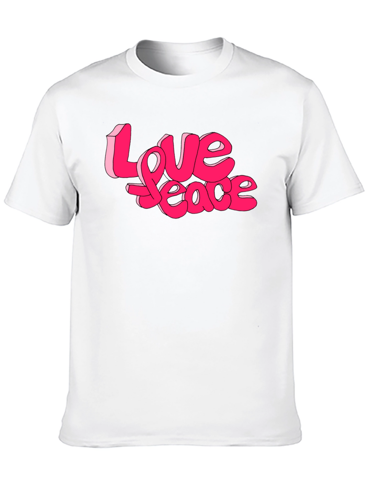 Love Peace Graphic Tee - Retro Style