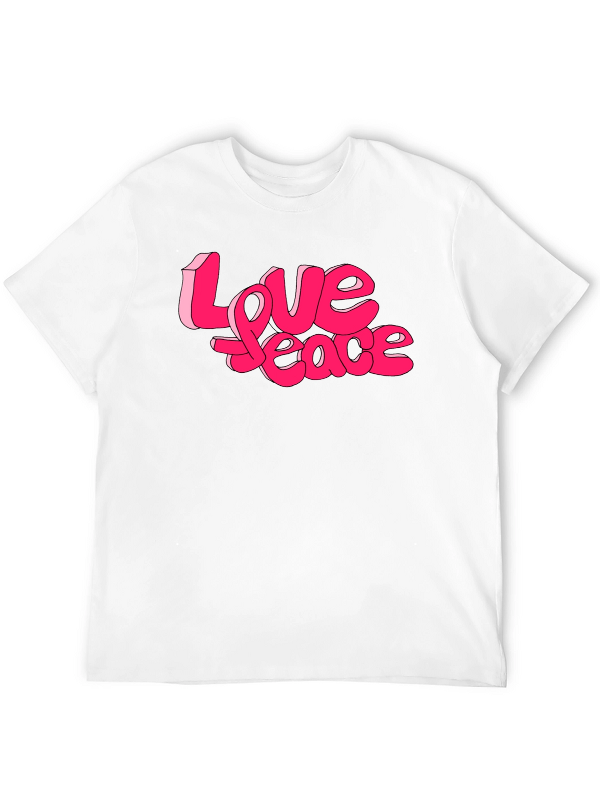 Love Peace Graphic Tee - Retro Style