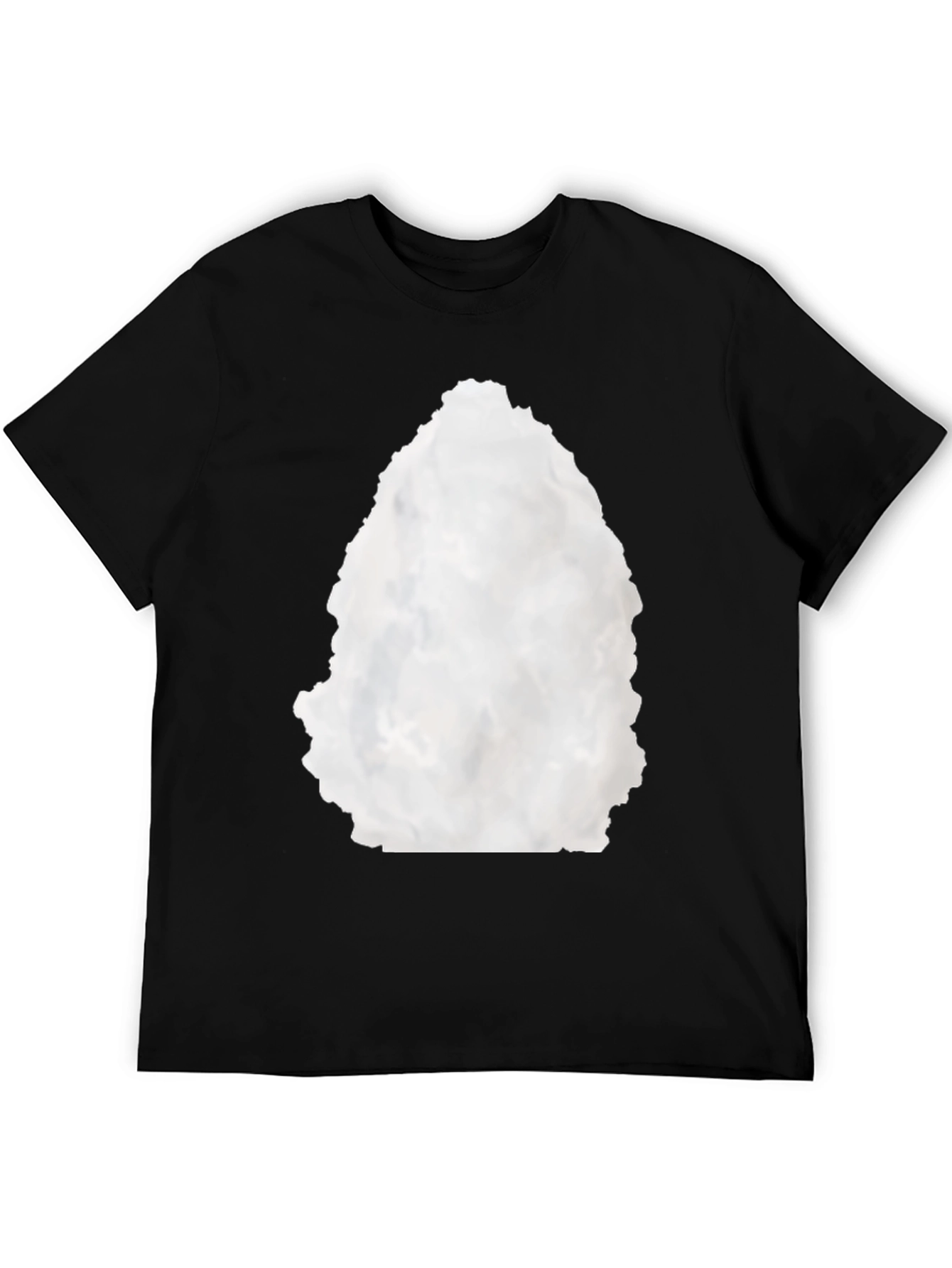 Abstract Graphic Black Crewneck T-Shirt