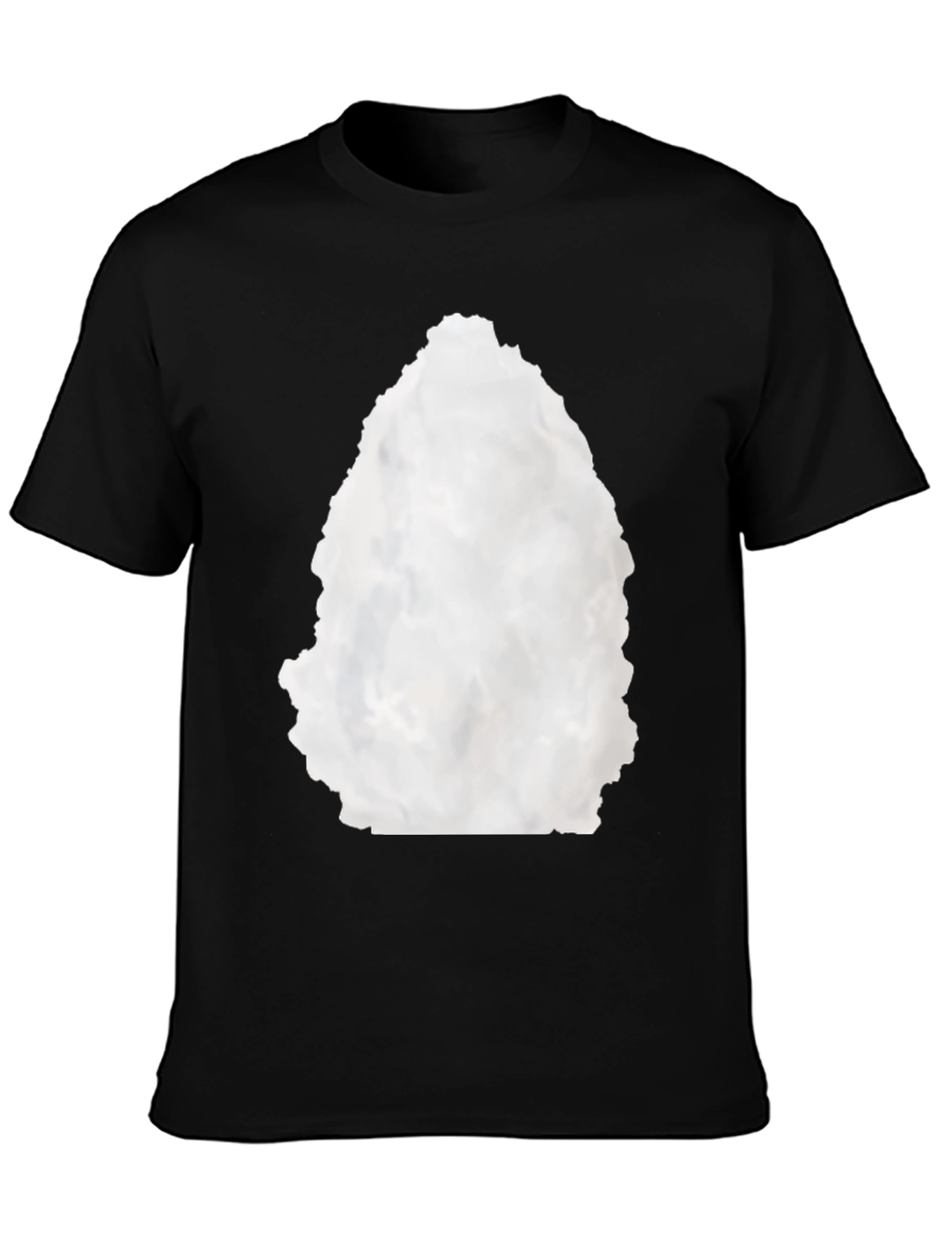 Abstract Graphic Black Crewneck T-Shirt
