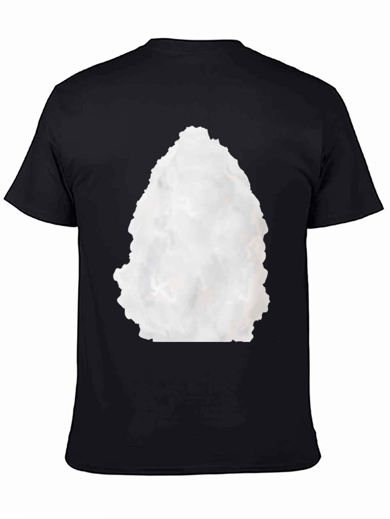 Abstract Graphic Black Crewneck T-Shirt