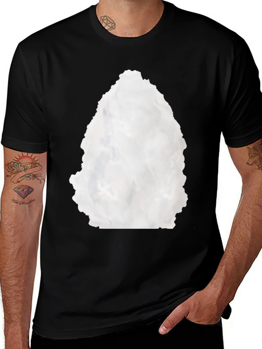 Abstract Graphic Black Crewneck T-Shirt