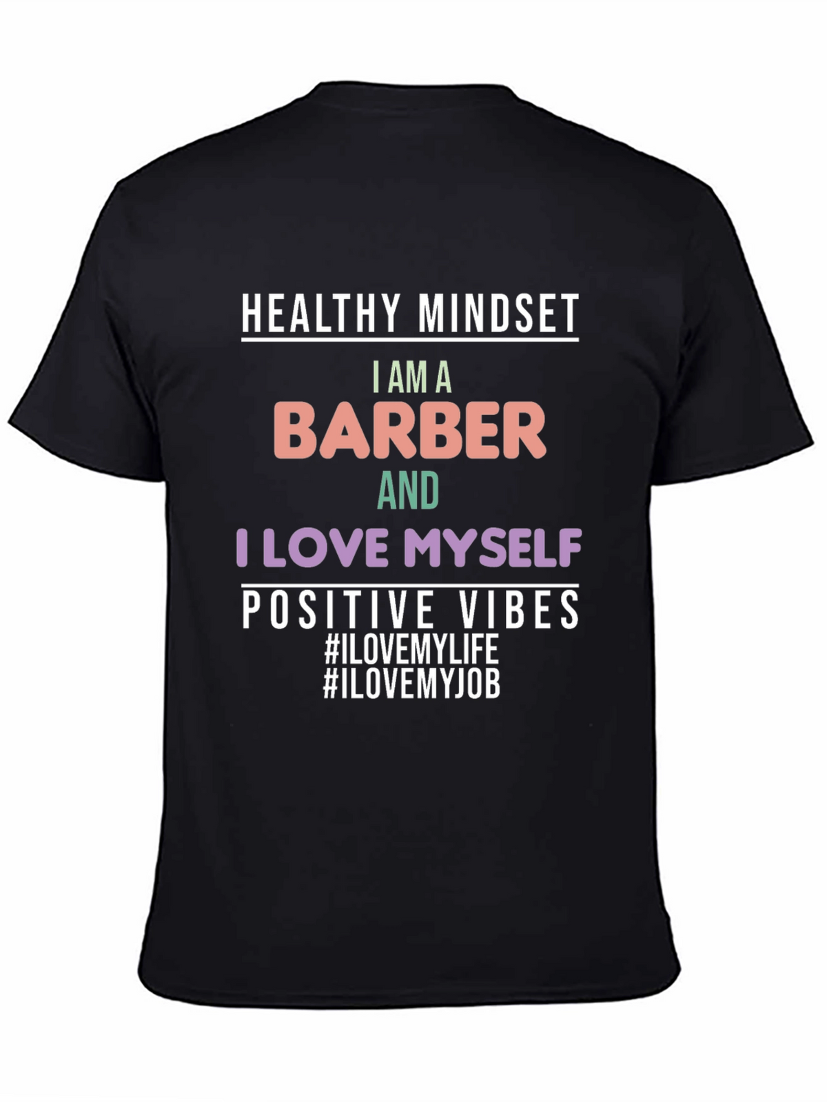 Barber Pride T-Shirt - Healthy Mindset Positive Vibes