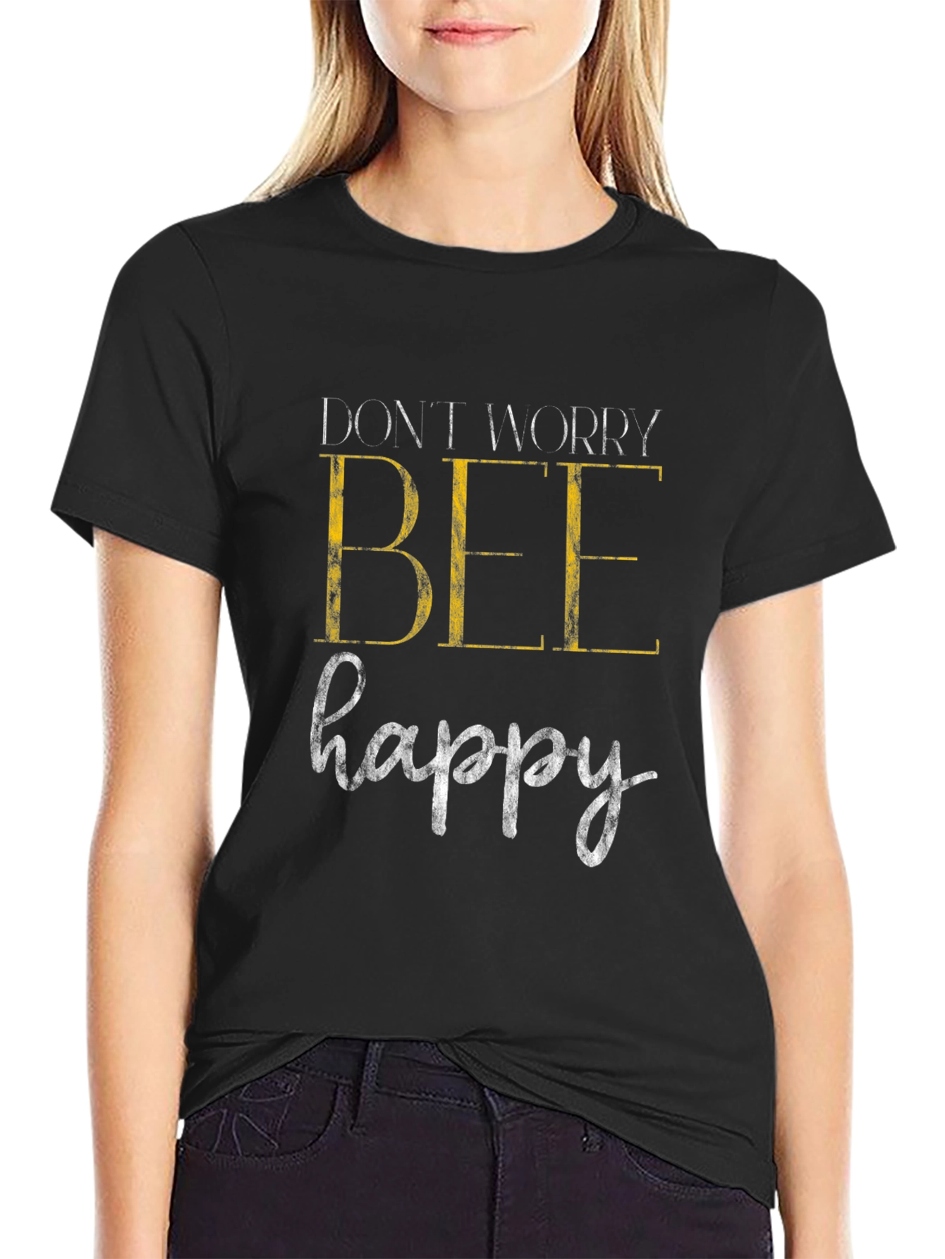 Dont Worry Bee Happy Graphic Tee