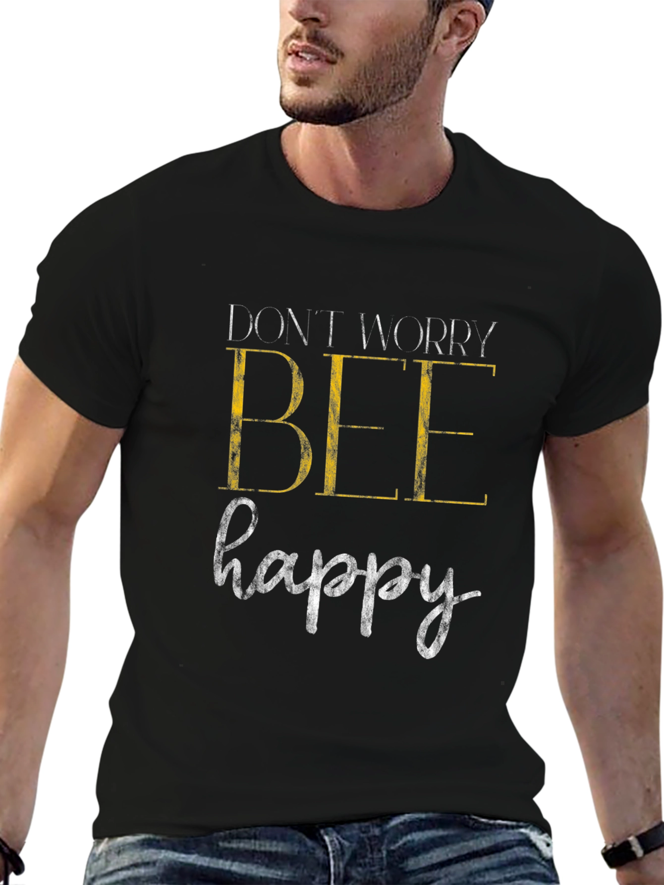 Dont Worry Bee Happy Graphic Tee