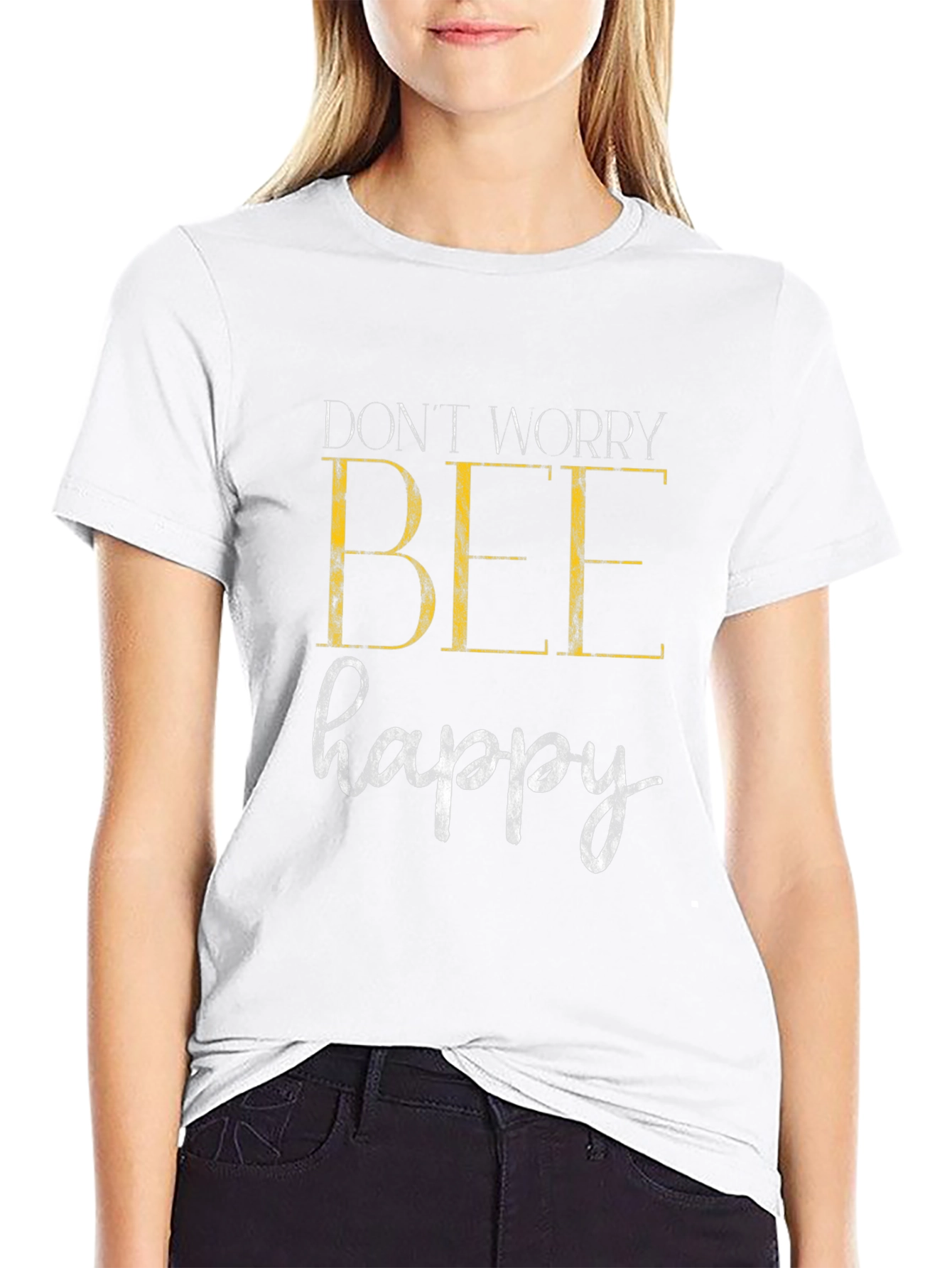 Dont Worry Bee Happy Graphic Tee