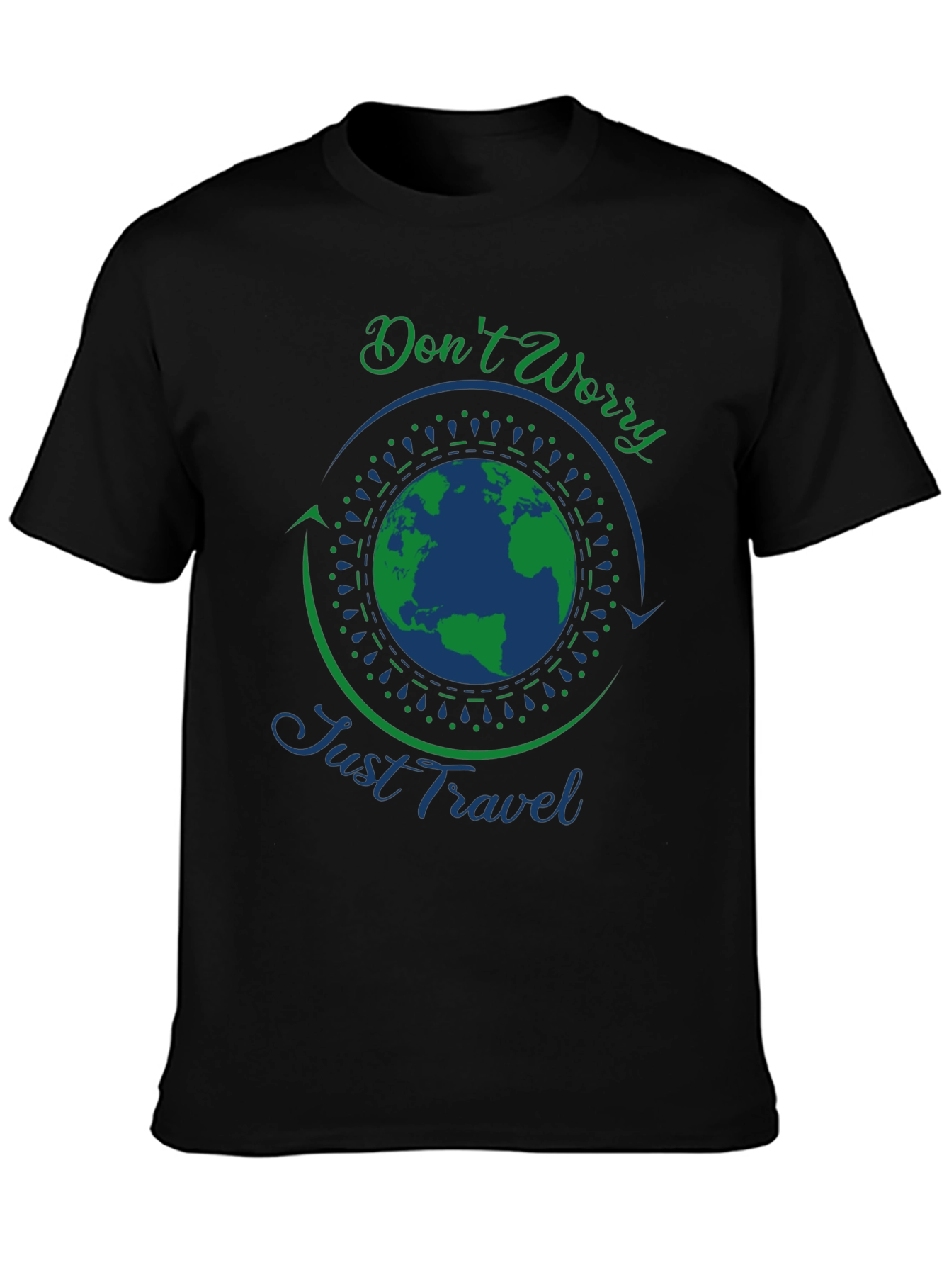 Dont Worry Just Travel Graphic T-Shirt