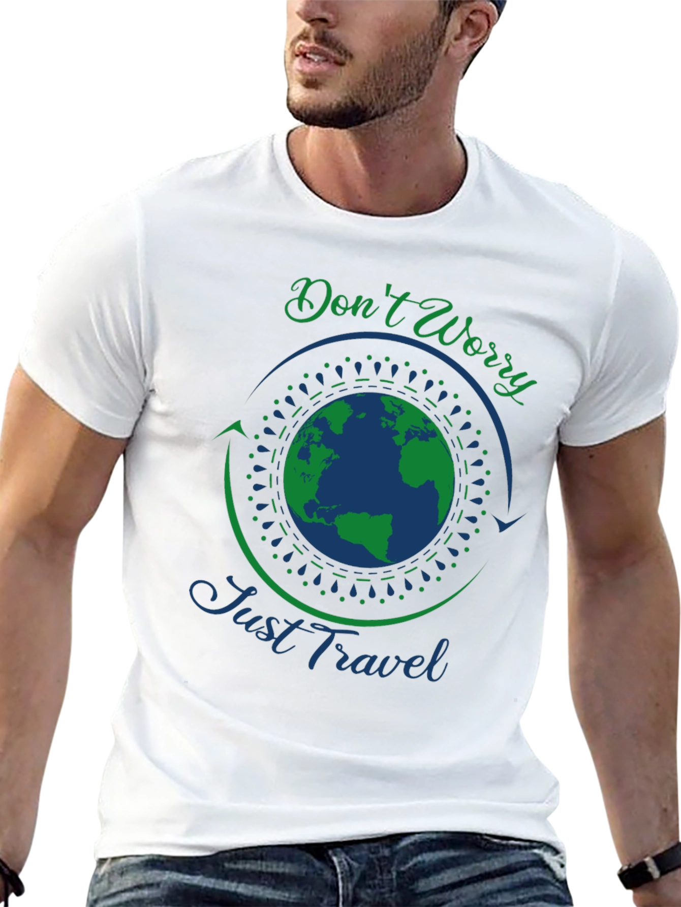 Dont Worry Just Travel Graphic T-Shirt